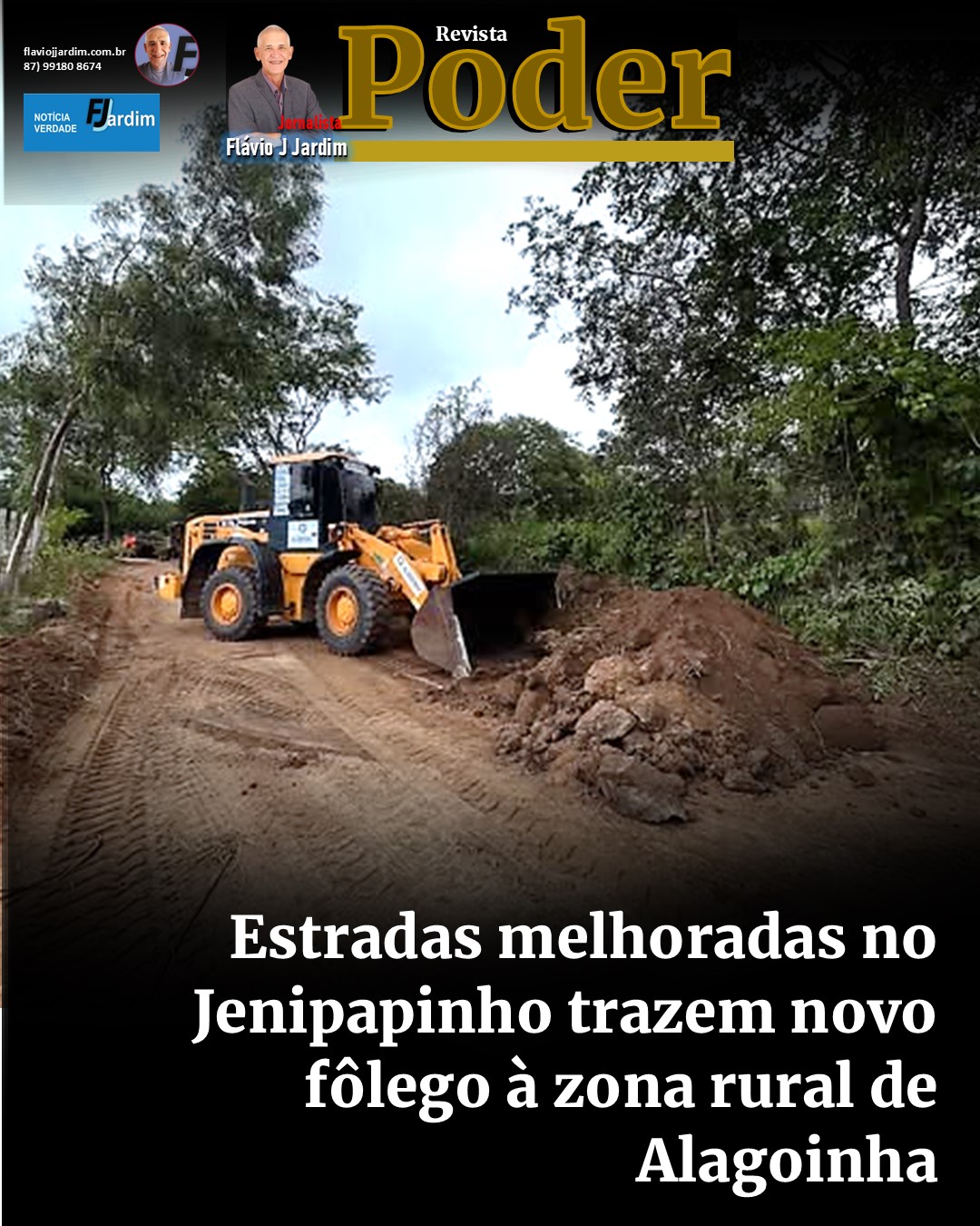 Estradas melhoradas no Jenipapinho trazem novo fôlego à zona rural de Alagoinha