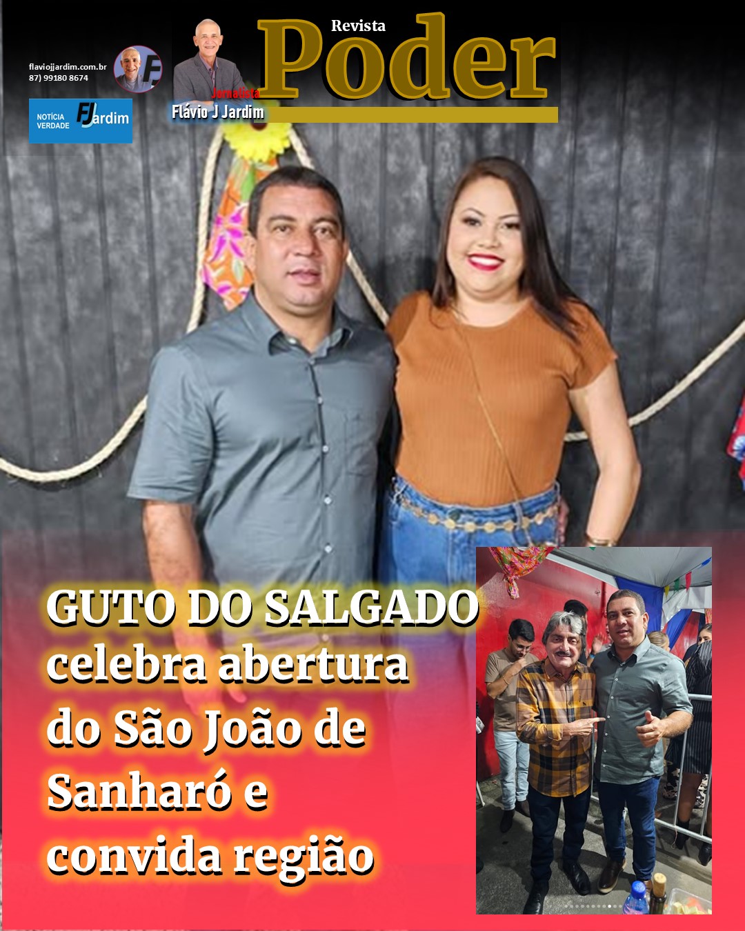 GUTO DO SALGADO celebra abertura do São João de Sanharó e convida região