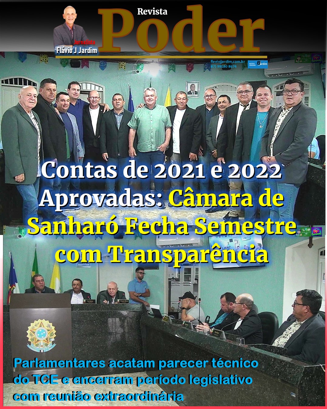 Contas de 2021 e 2022 Aprovadas: Câmara de Sanharó Fecha Semestre com Transparência