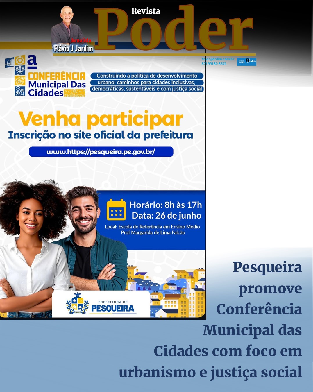 Pesqueira promove Conferência Municipal das Cidades com foco em urbanismo e justiça social