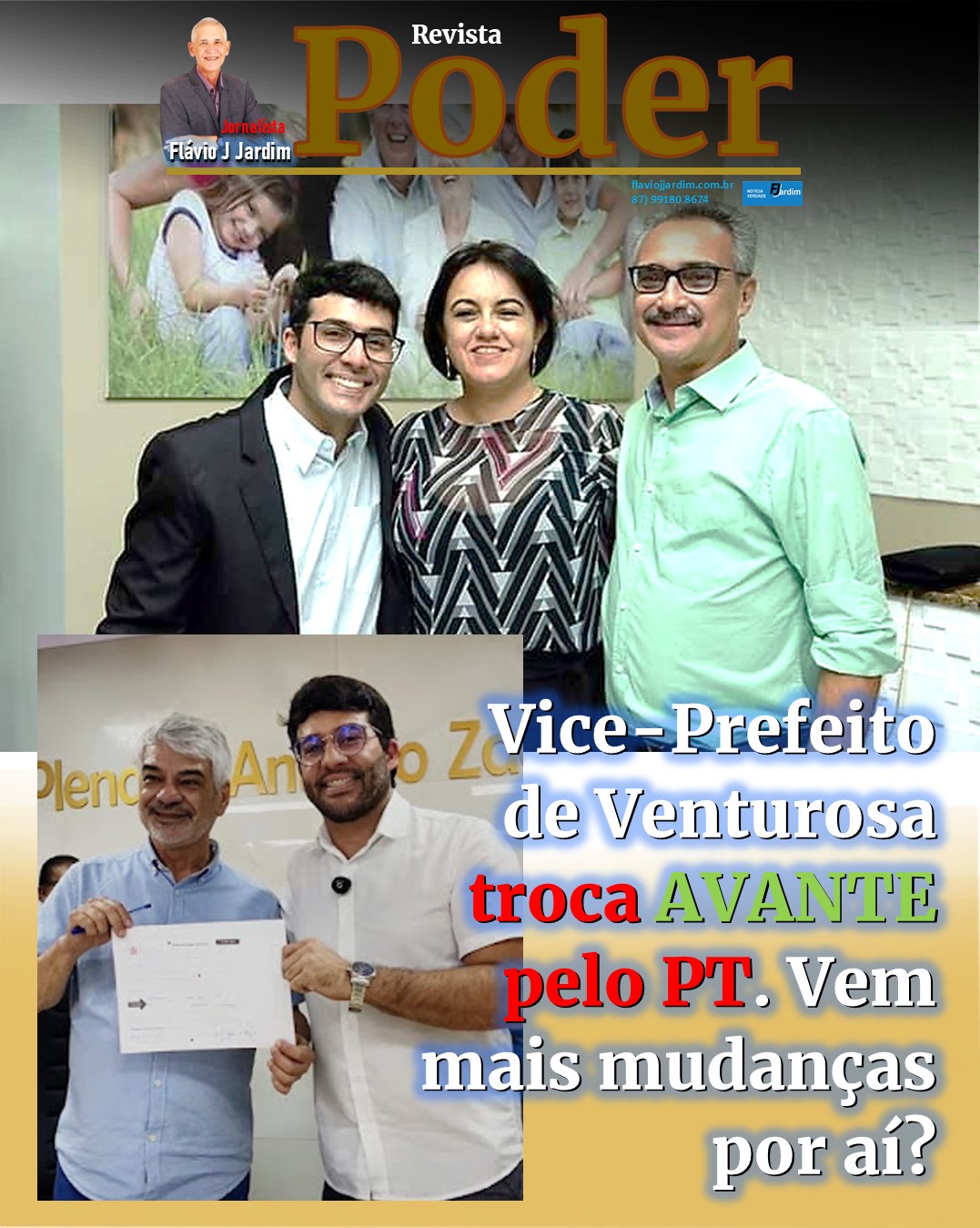 Vice-Prefeito de Venturosa troca AVANTE pelo PT. Vem mais mudanças por aí?
