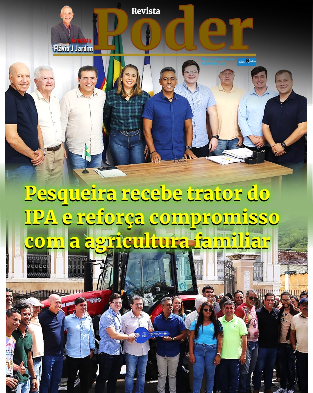 Pesqueira recebe trator do IPA e reforça compromisso com a agricultura familiar