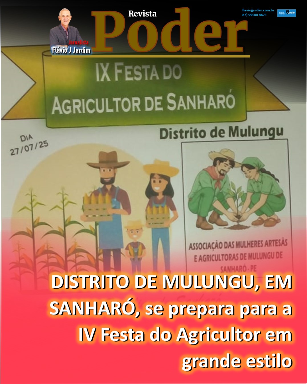 DISTRITO DE MULUNGU, EM SANHARÓ, se prepara para a IV Festa do Agricultor em grande estilo