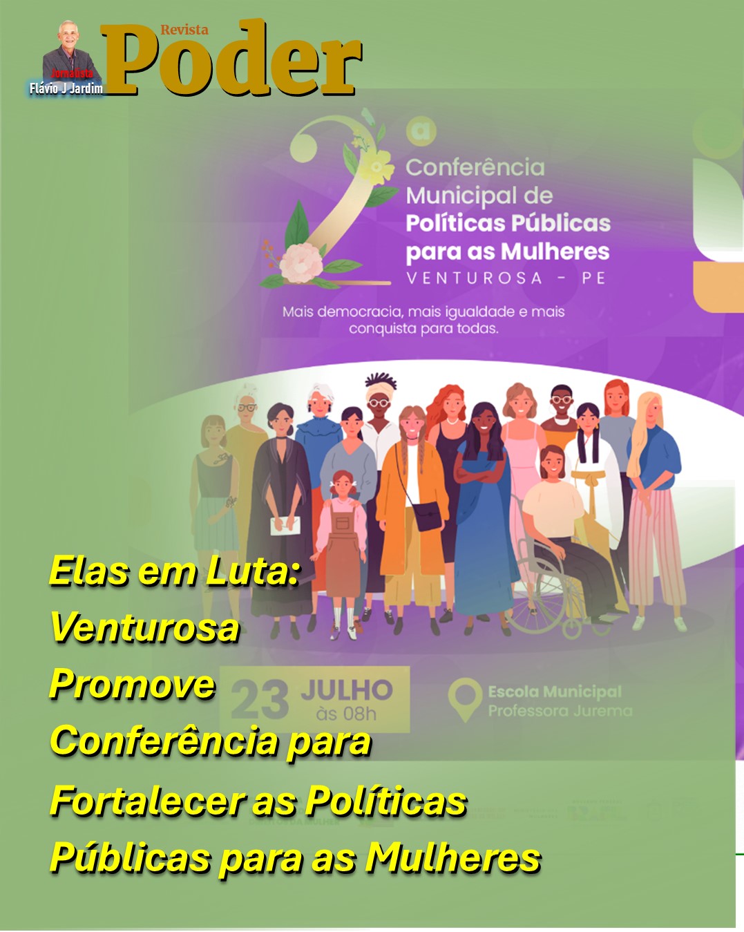👩‍⚖️ Elas em Luta: Venturosa Promove Conferência para Fortalecer as Políticas Públicas para as Mulheres