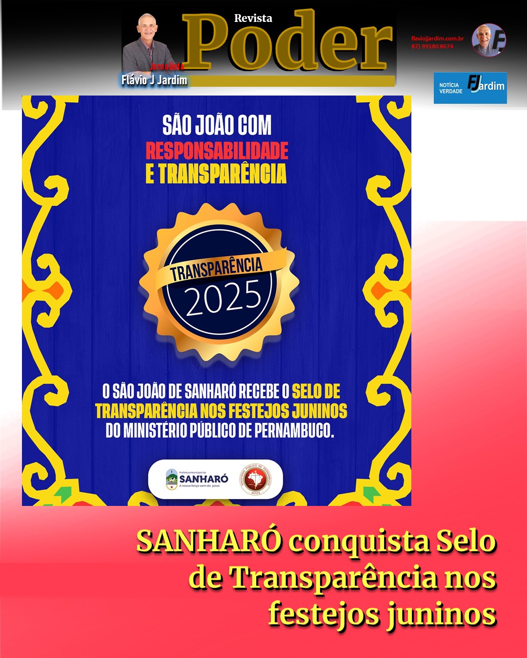 SANHARÓ conquista Selo de Transparência nos festejos juninos