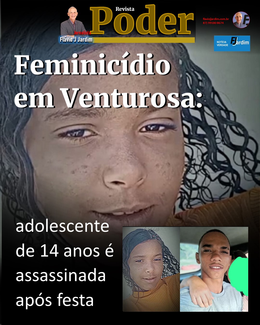 Feminicídio em Venturosa: adolescente de 14 anos é assassinada após festa