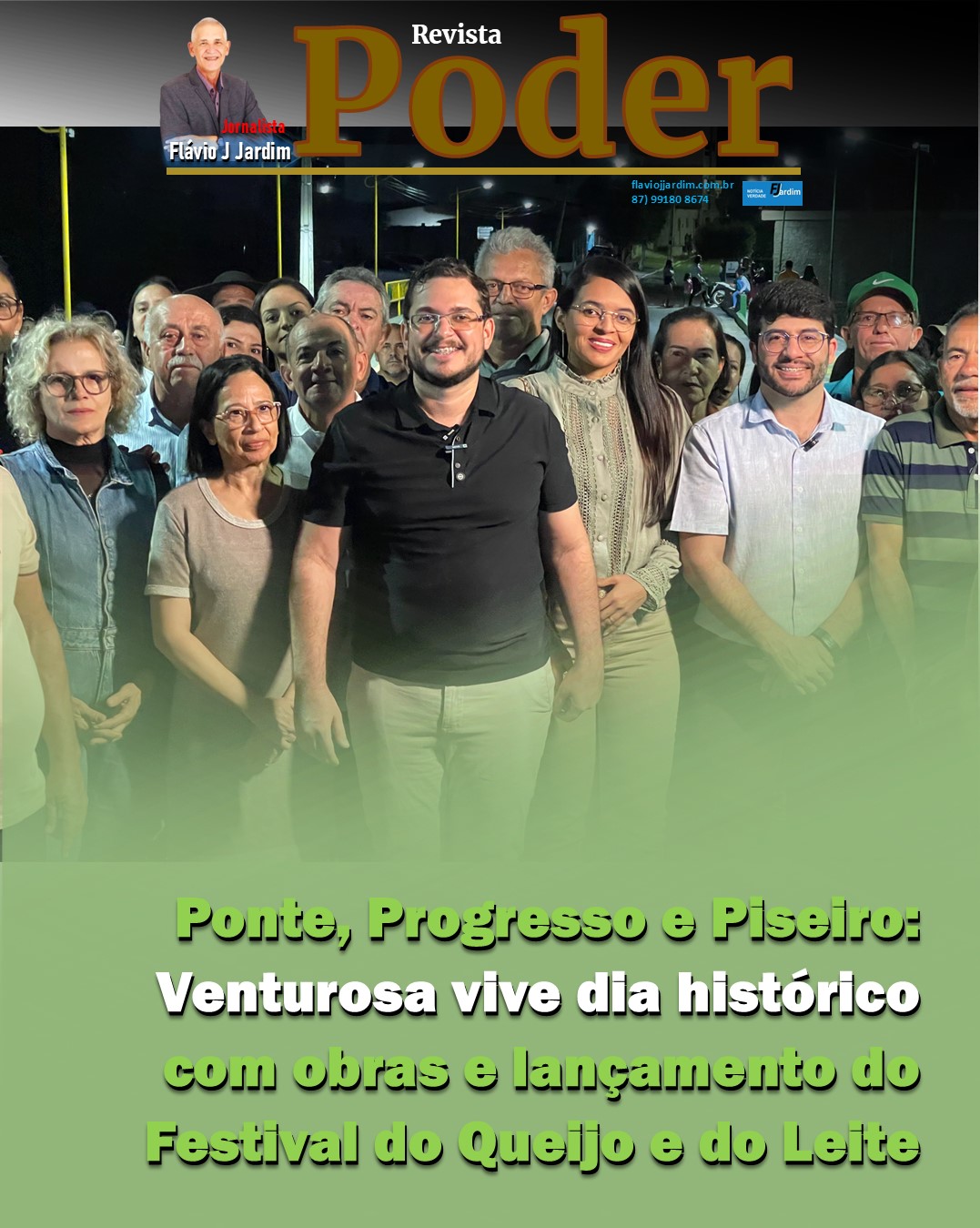 Ponte, Progresso e Piseiro: Venturosa vive dia histórico com obras e lançamento do Festival do Queijo e do Leite