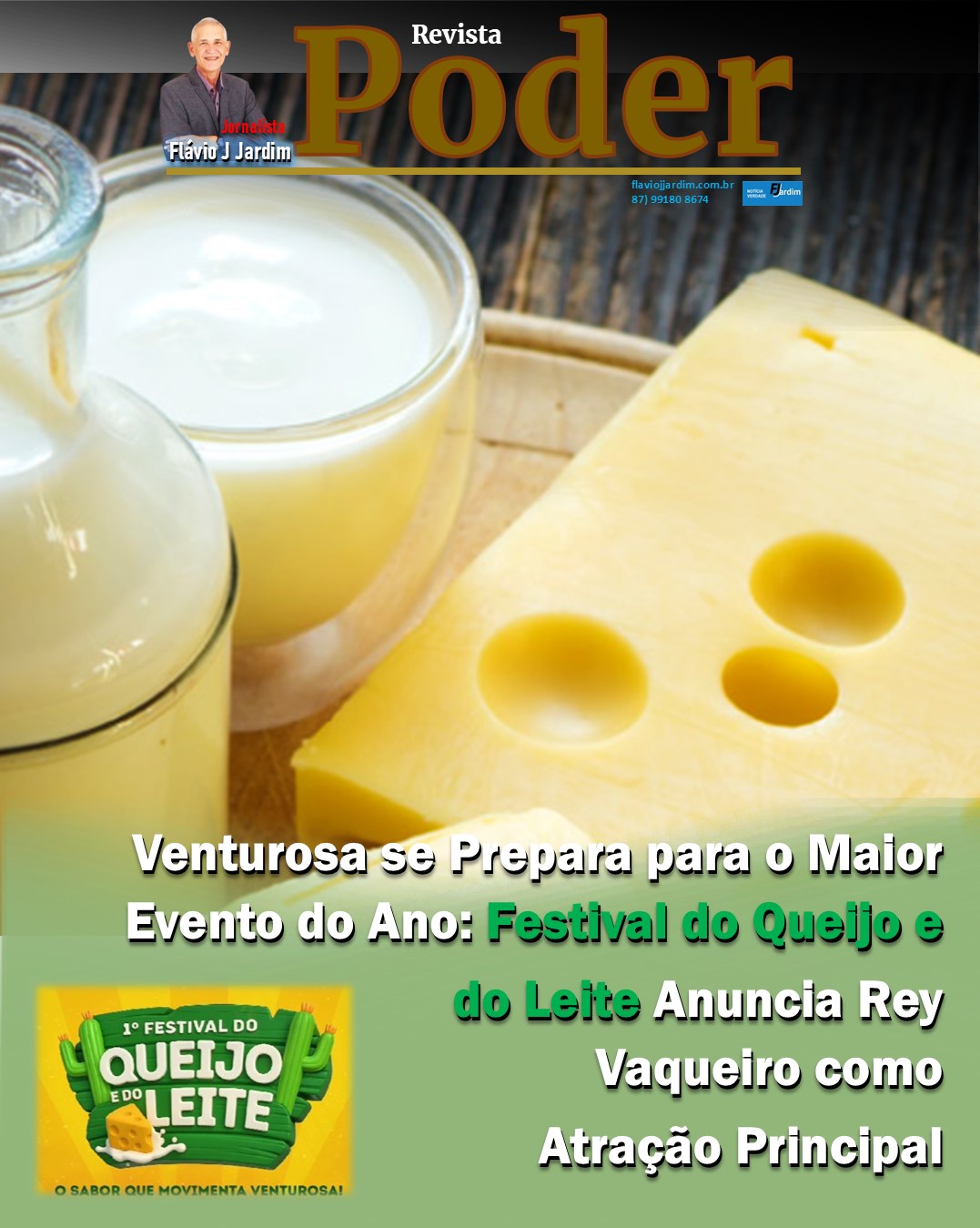 Venturosa se Prepara para o Maior Evento do Ano: Festival do Queijo e do Leite Anuncia Rey Vaqueiro como Atração Principal