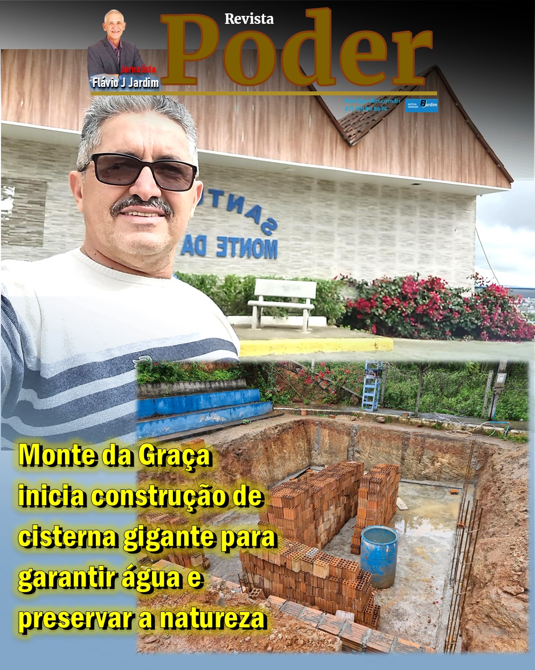 Monte da Graça inicia construção de cisterna gigante para garantir água e preservar a natureza