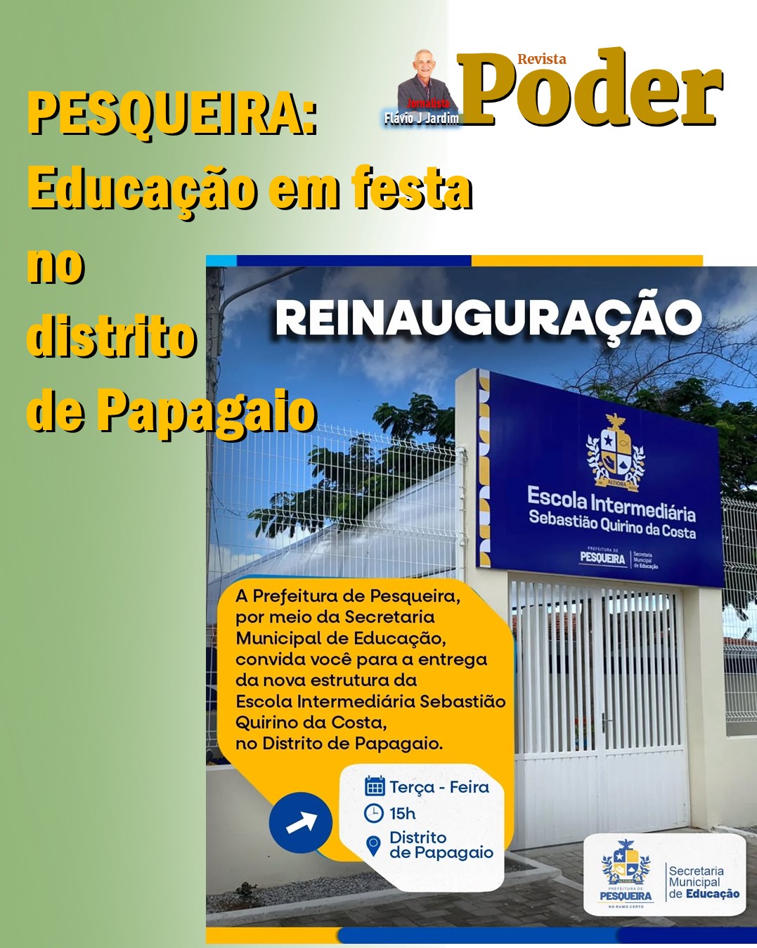 PREFEITURA DE PESQUEIRA | Educação em festa no distrito de Papagaio
