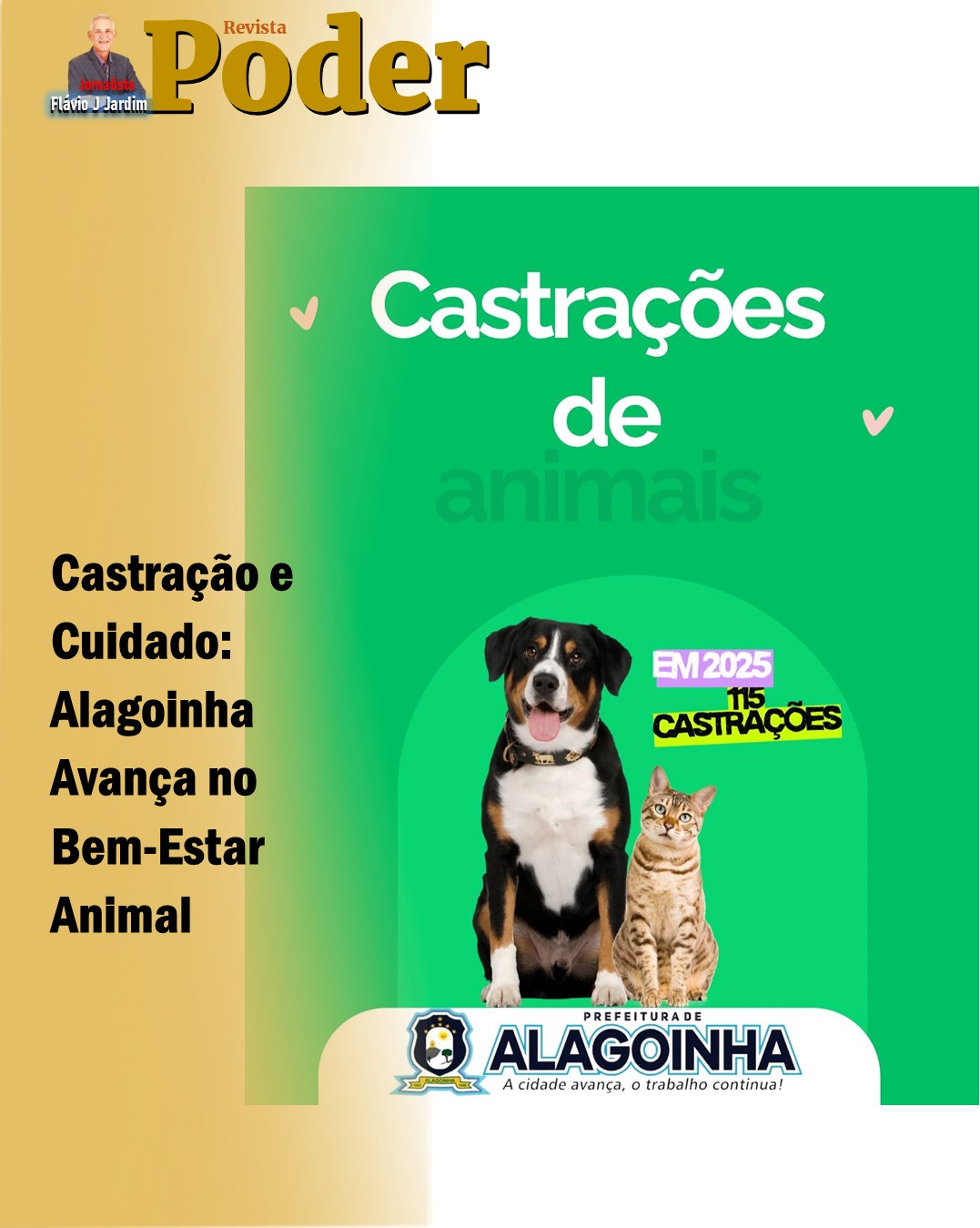 Castração e Cuidado: Alagoinha Avança no Bem-Estar Animal