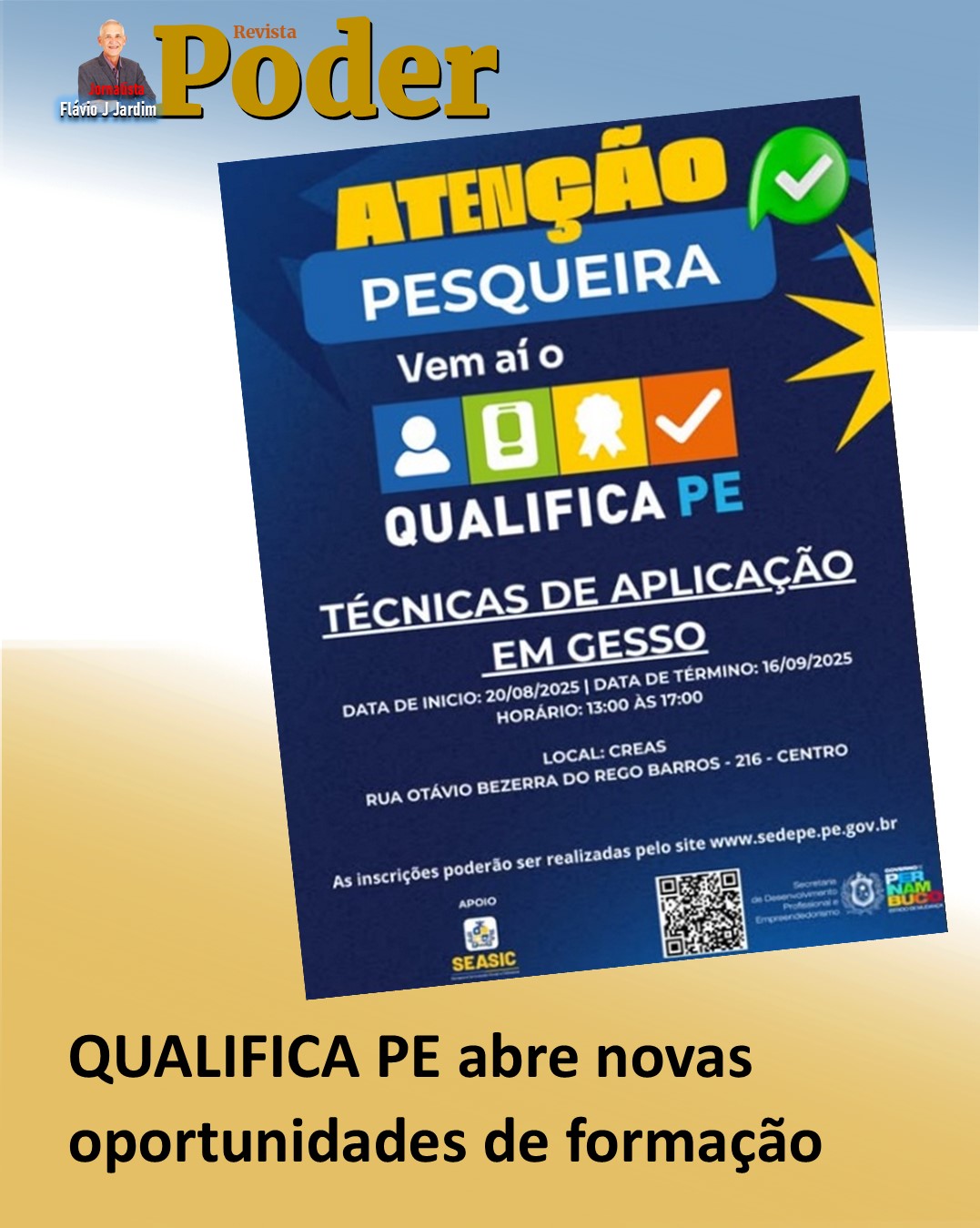 QUALIFICA PE abre novas oportunidades de formação