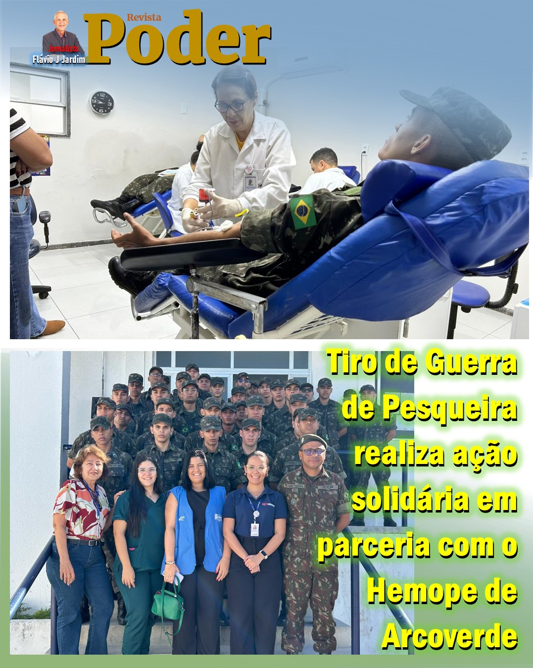 Tiro de Guerra de Pesqueira realiza ação solidária em parceria com o Hemope de Arcoverde