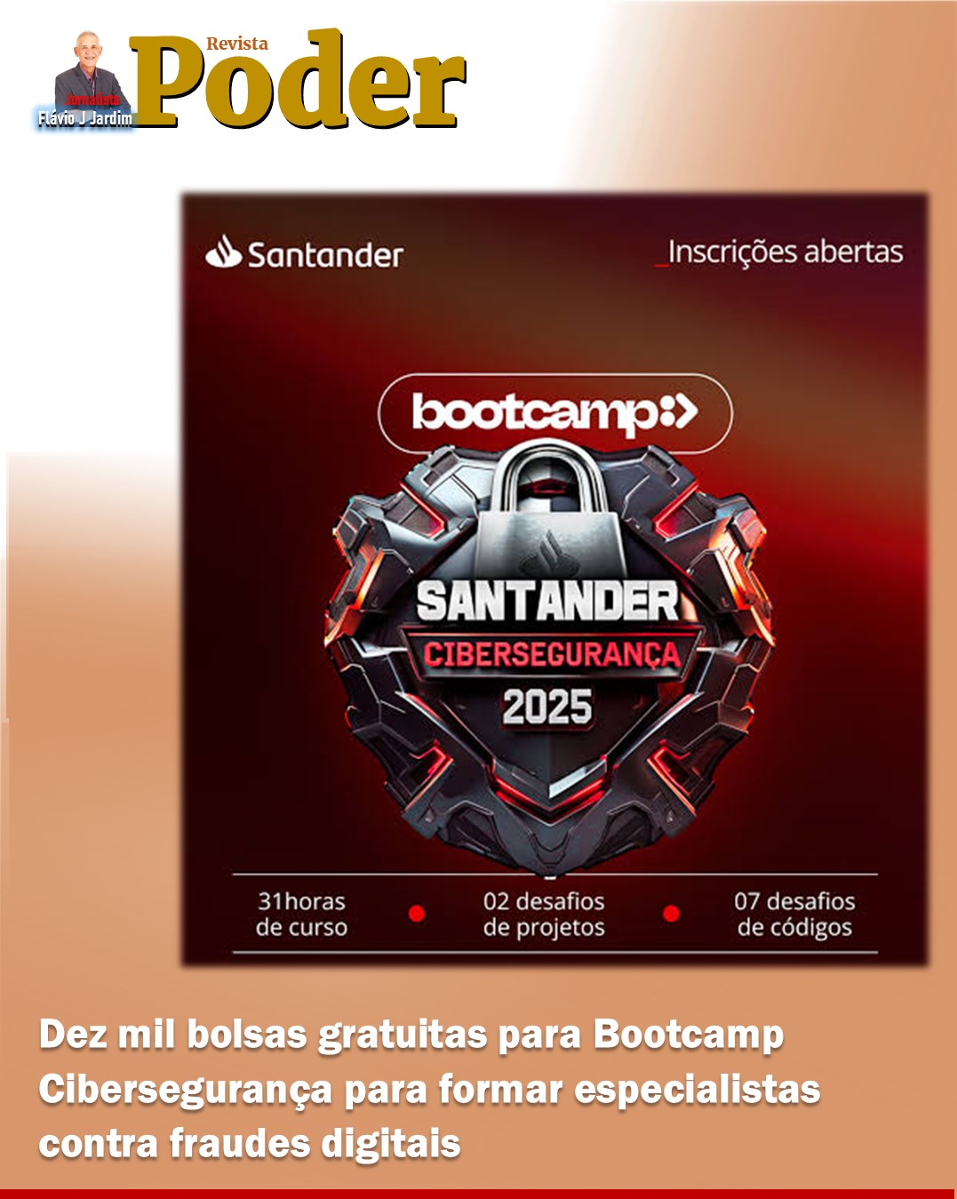 Dez mil bolsas gratuitas para Bootcamp Cibersegurança para formar especialistas contra fraudes digitais