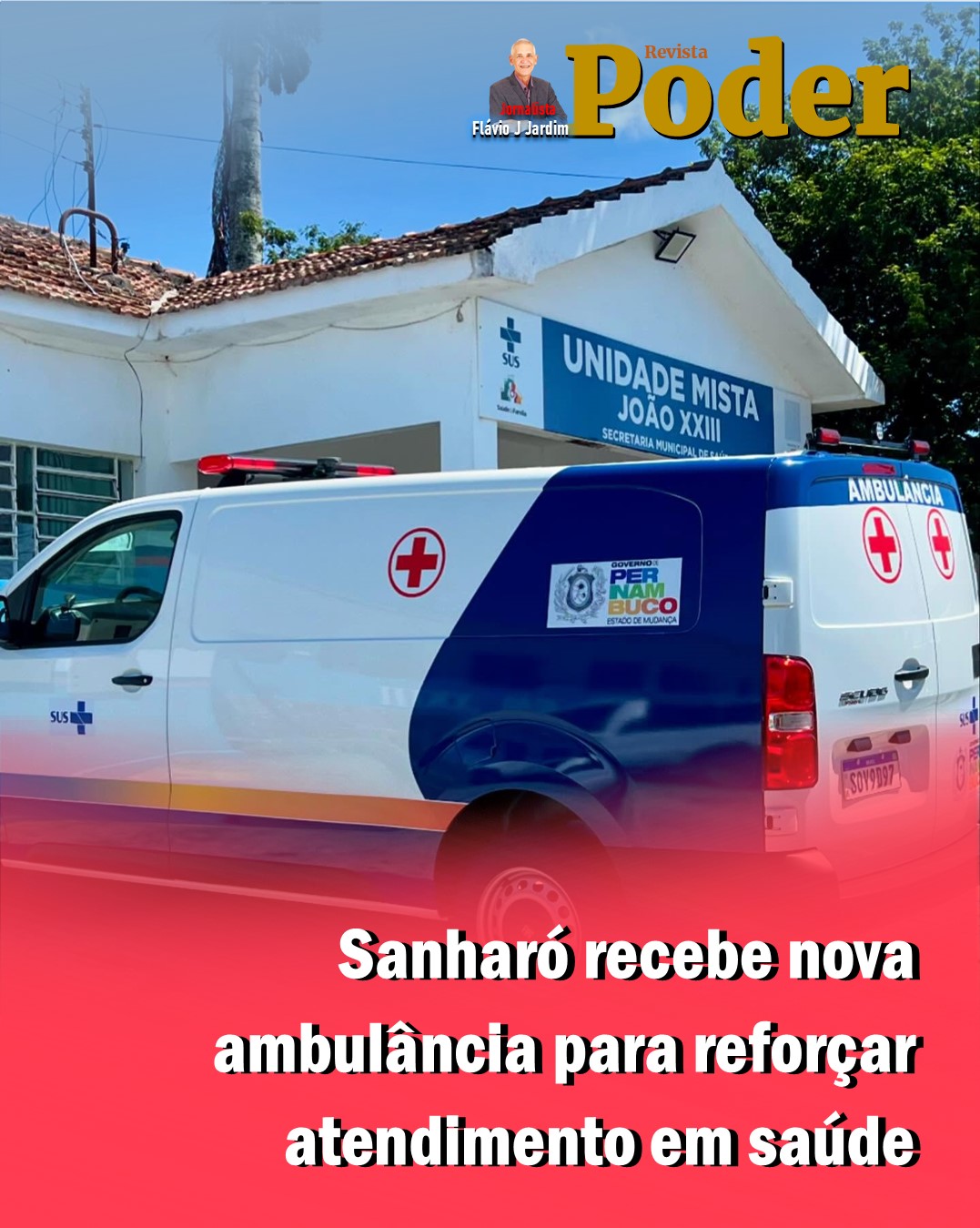 Sanharó recebe nova ambulância para reforçar atendimento em saúde
