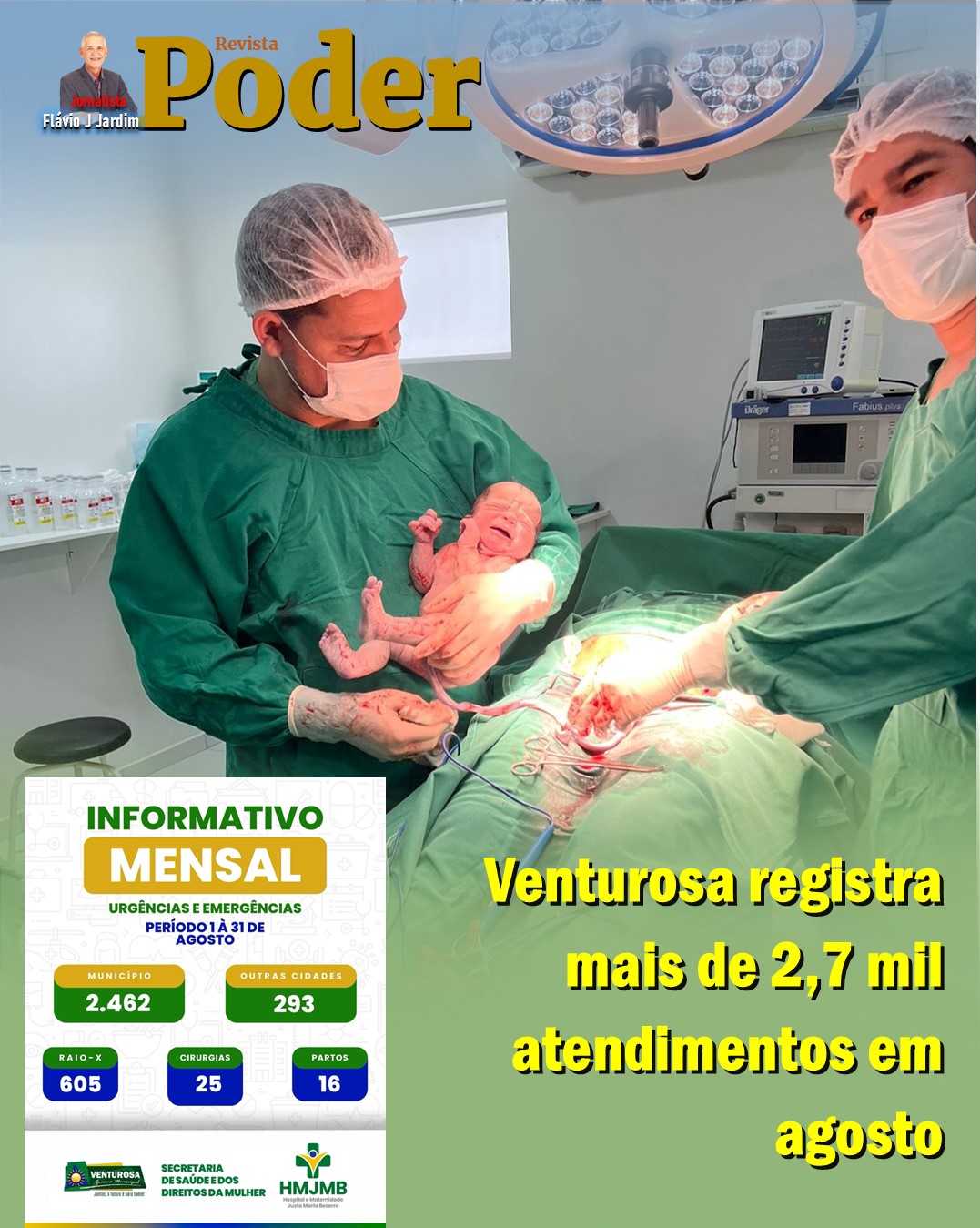 Venturosa registra mais de 2,7 mil atendimentos em agosto