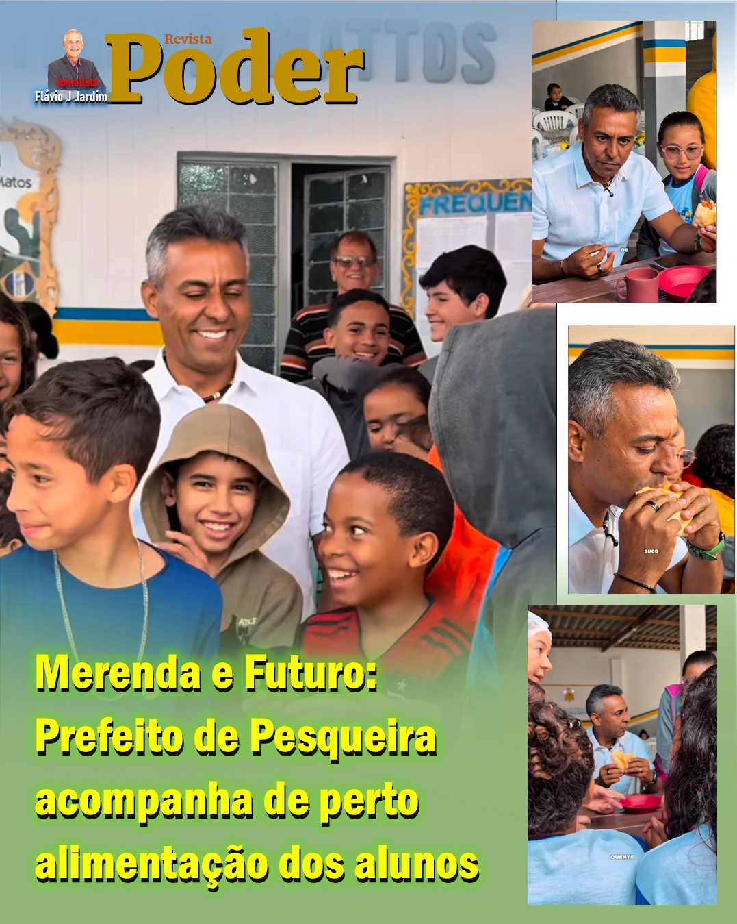 Merenda e Futuro: Prefeito de Pesqueira acompanha de perto alimentação dos estudantes