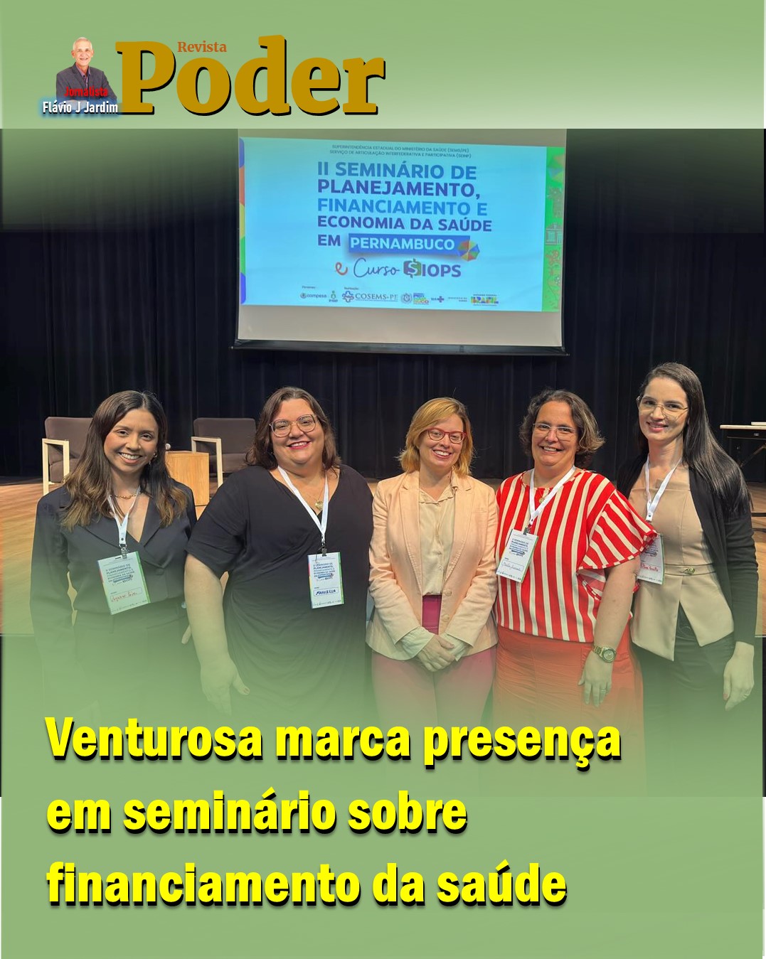 Venturosa marca presença em seminário sobre financiamento da saúde