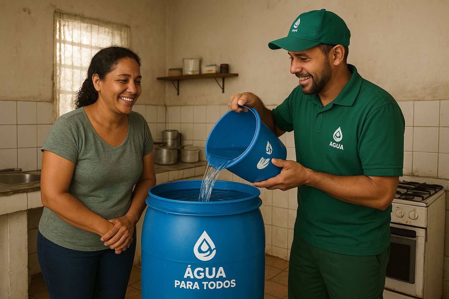 água