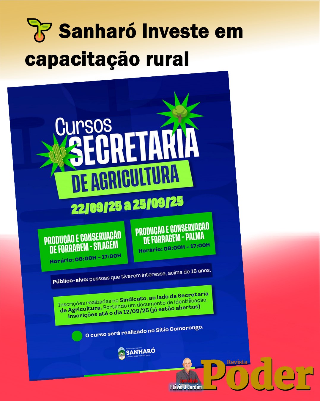 🌱 Sanharó investe em capacitação rural
