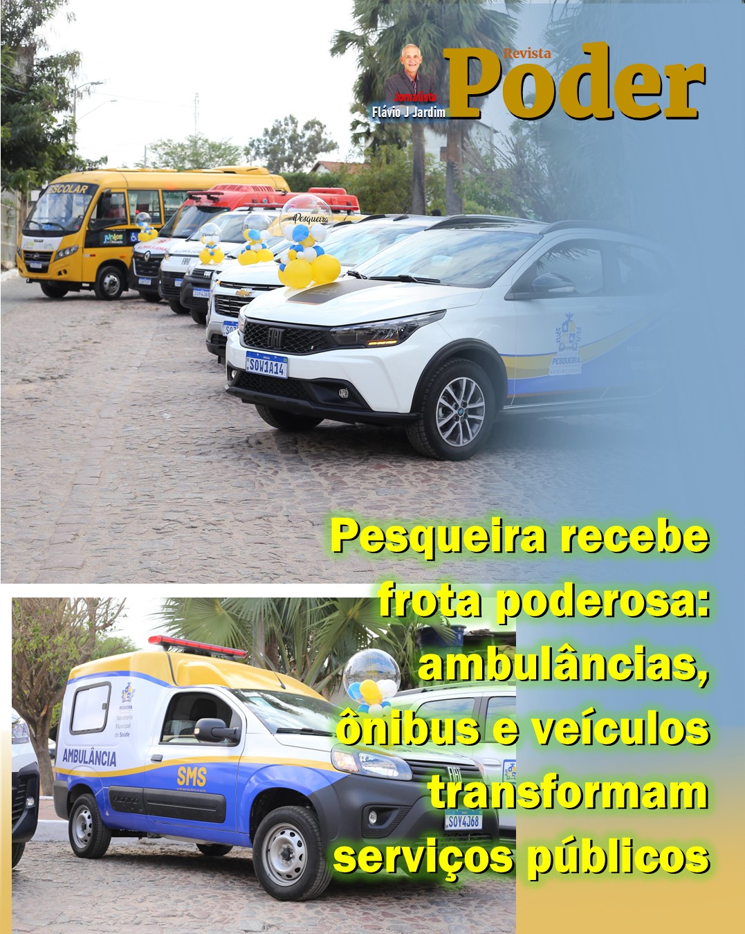 🔹 Pesqueira recebe frota poderosa: ambulâncias, ônibus e veículos transformam serviços públicos