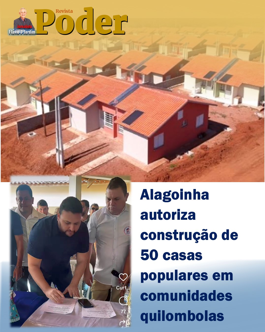 Alagoinha autoriza construção de 50 casas populares em comunidades quilombolas