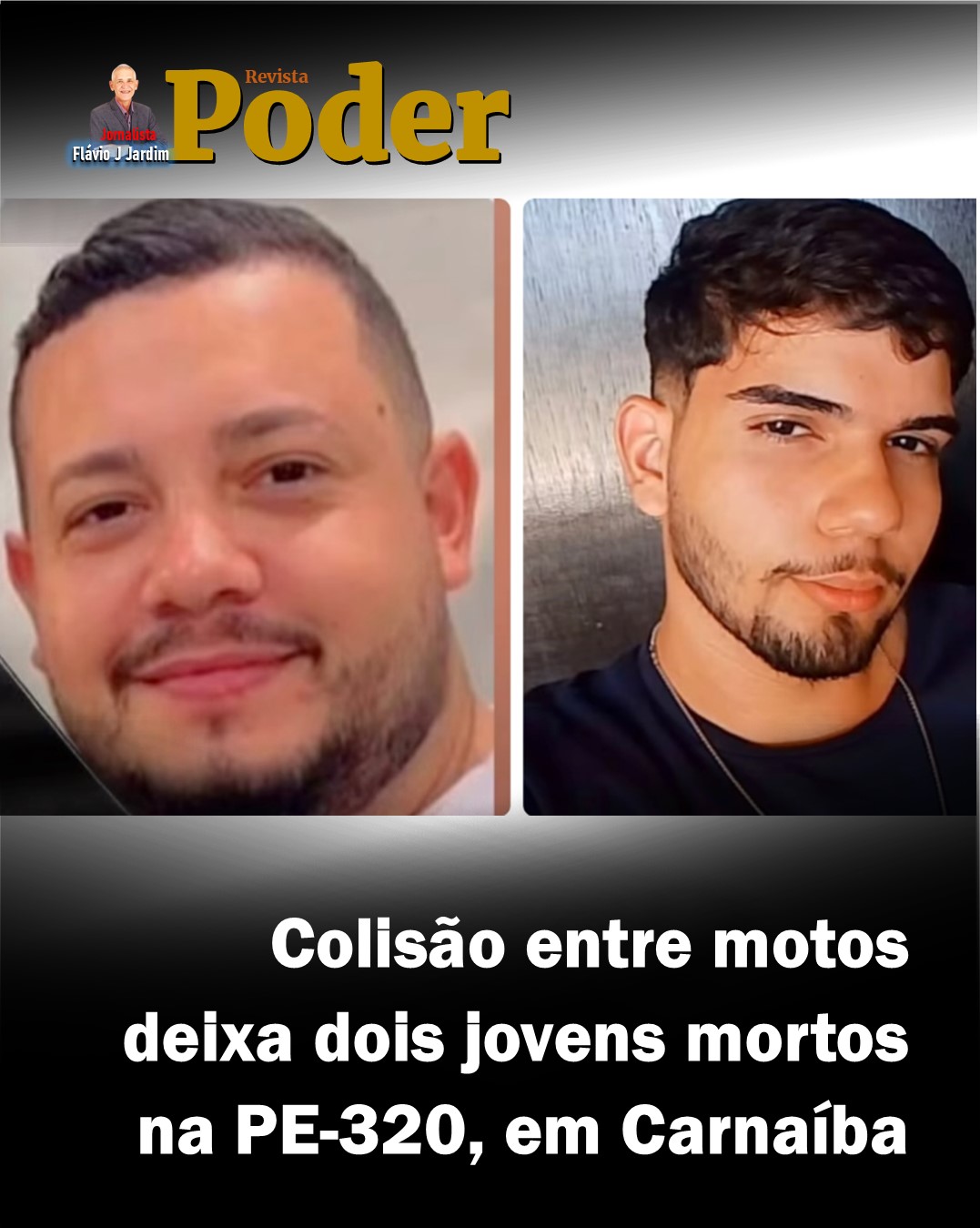 Colisão entre motos deixa dois jovens mortos na PE-320, em Carnaíba