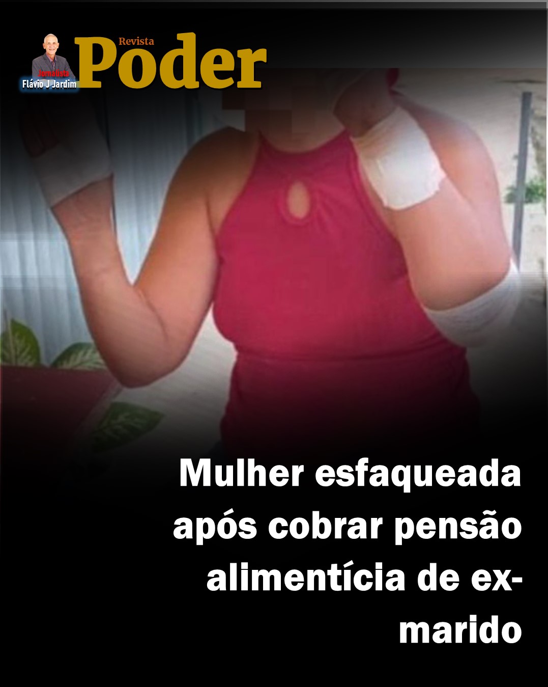Mulher esfaqueada após cobrar pensão alimentícia de ex-marido