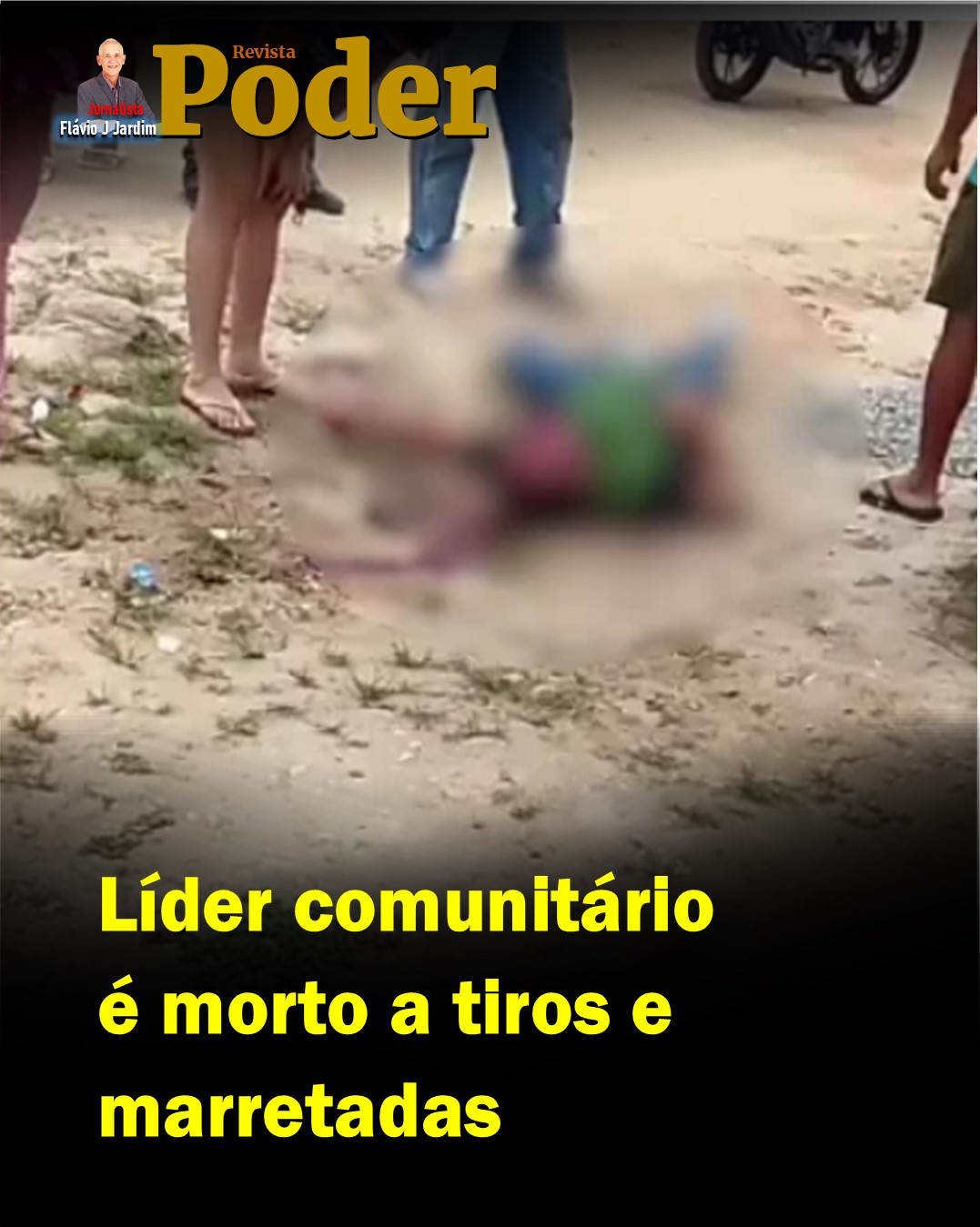 Líder comunitário é morto a tiros e marretadas