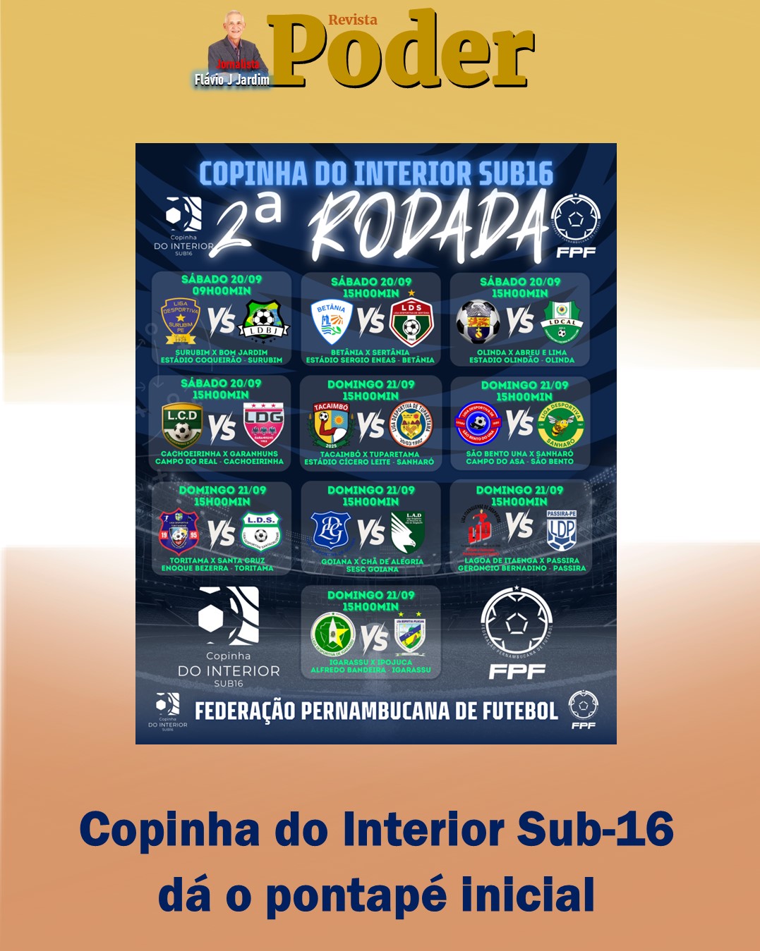 Copinha do Interior Sub-16 dá o pontapé inicial