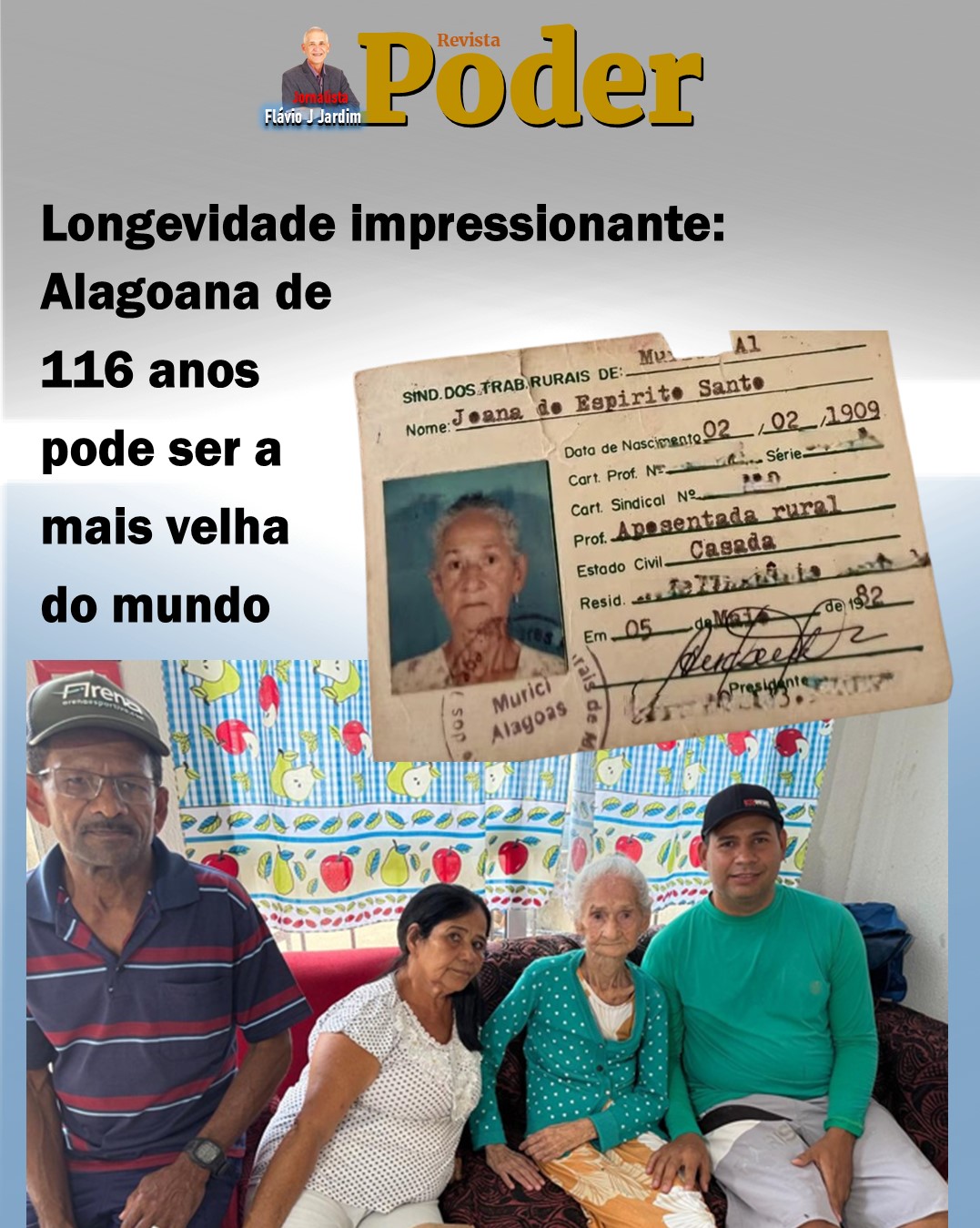 👵 Longevidade impressionante: alagoana de 116 anos pode ser a mais velha do mundo