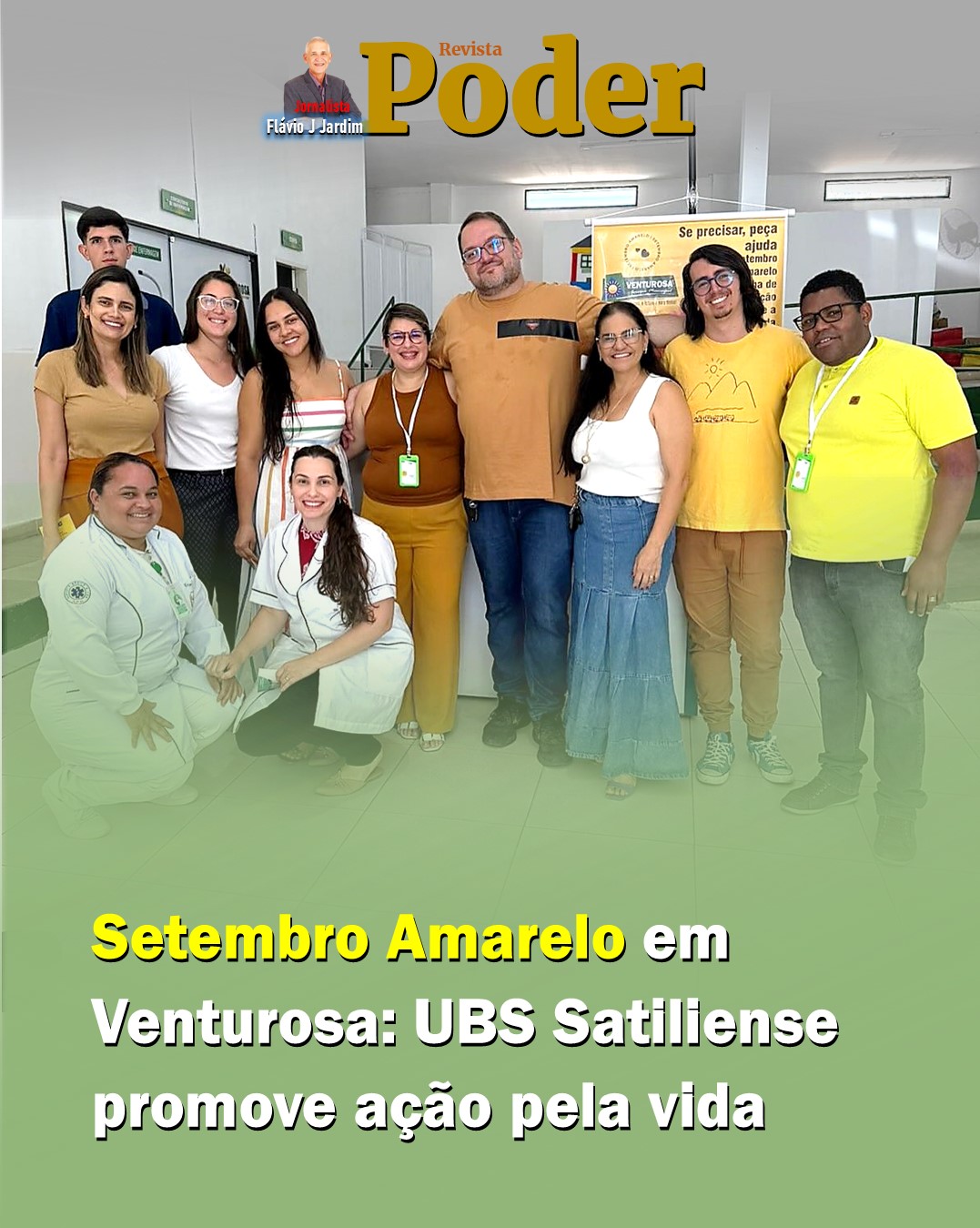 Setembro Amarelo em Venturosa: UBS Satiliense promove ação pela vida