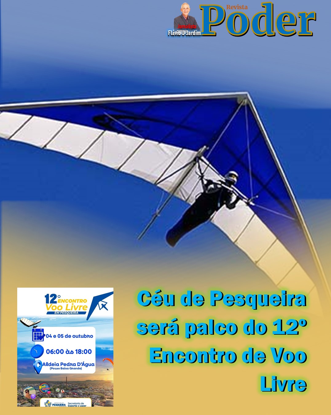 Céu de Pesqueira será palco do 12º Encontro de Voo Livre