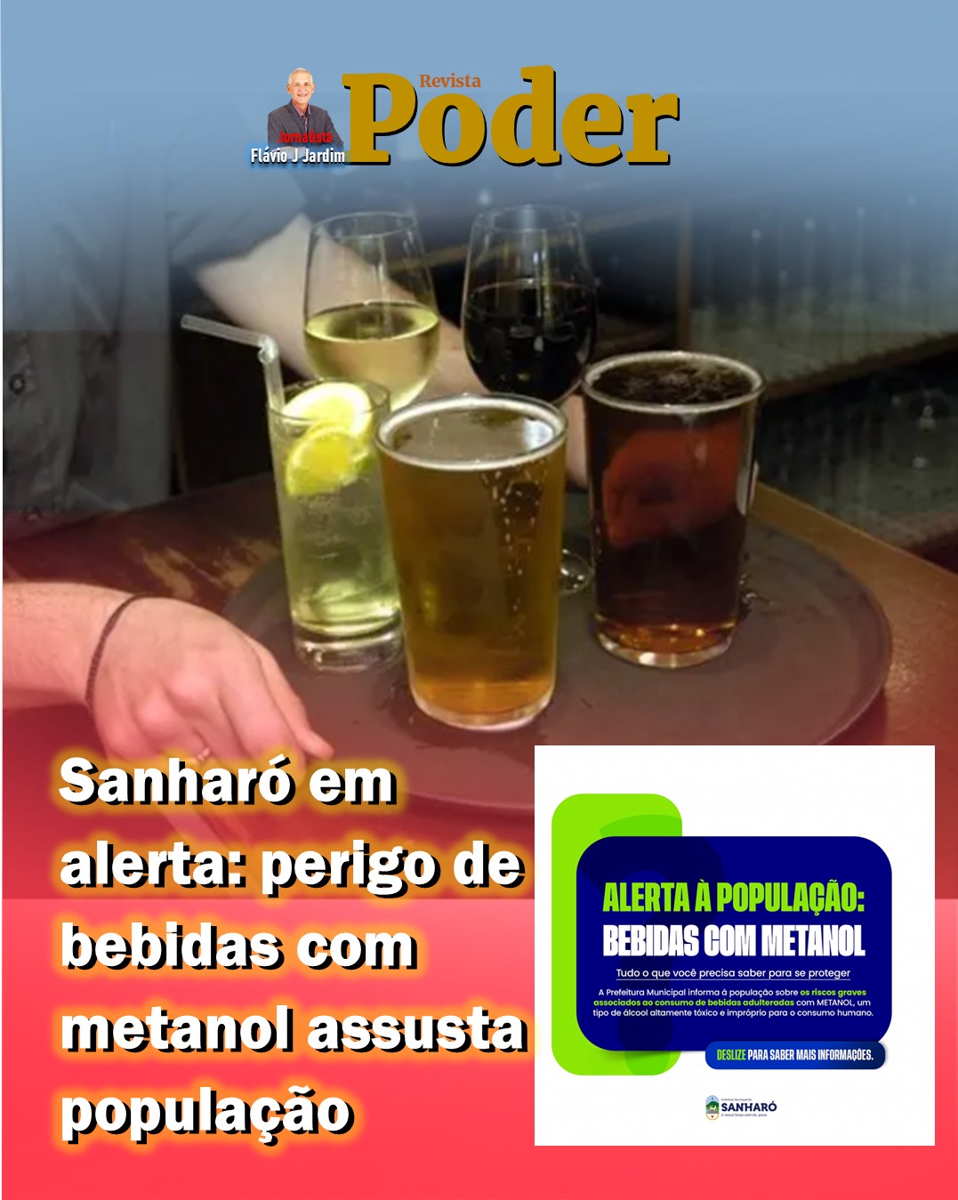 Sanharó em alerta: perigo de bebidas com metanol assusta população