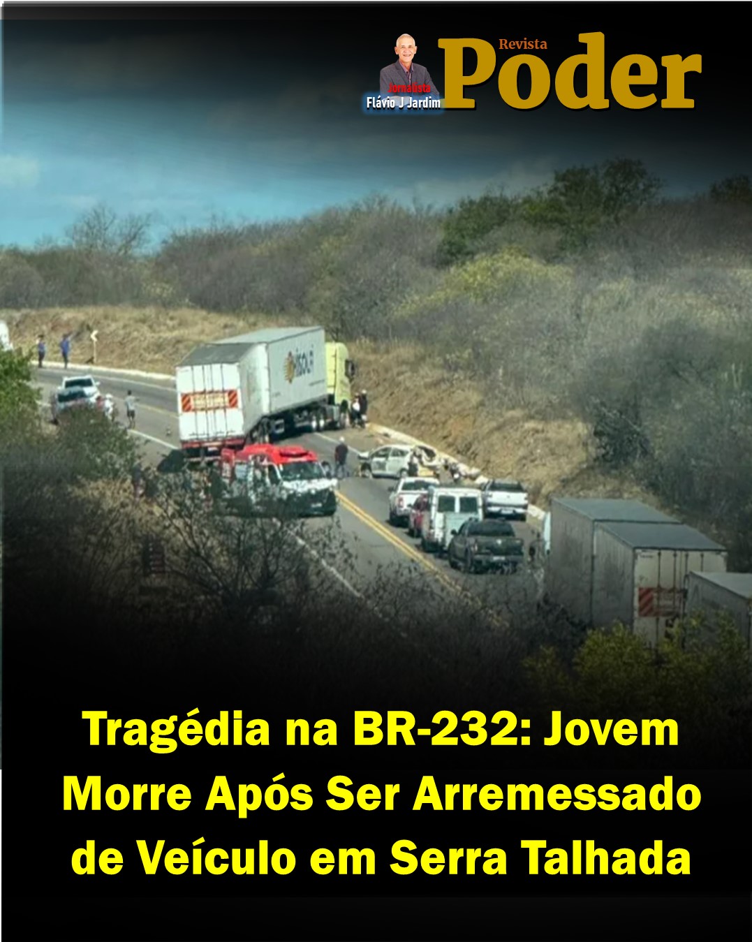Tragédia na BR-232: Jovem Morre Após Ser Arremessado de Veículo em Serra Talhada