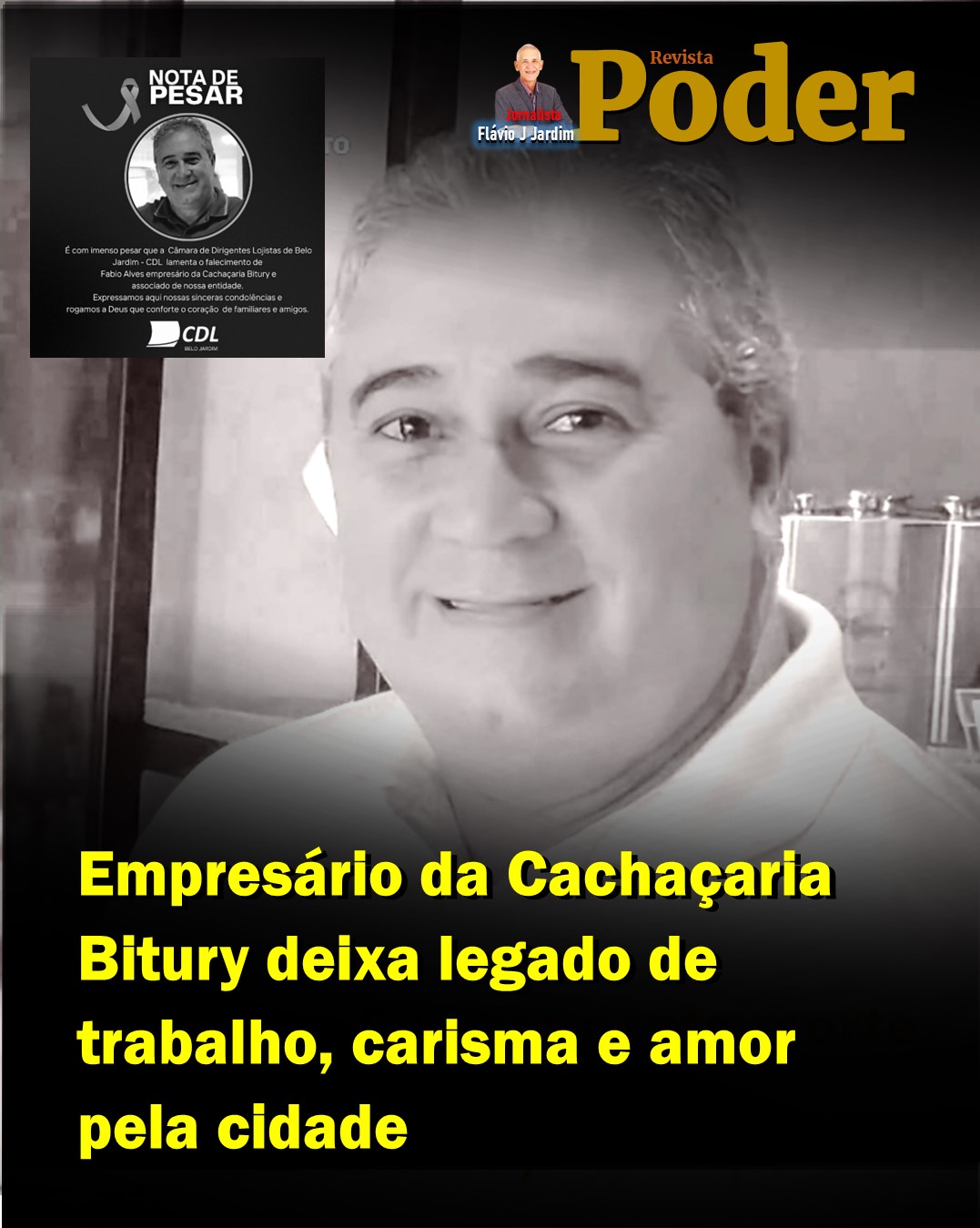 BELO JARDIM DE LUTO: ADEUS A FÁBIO ALVES