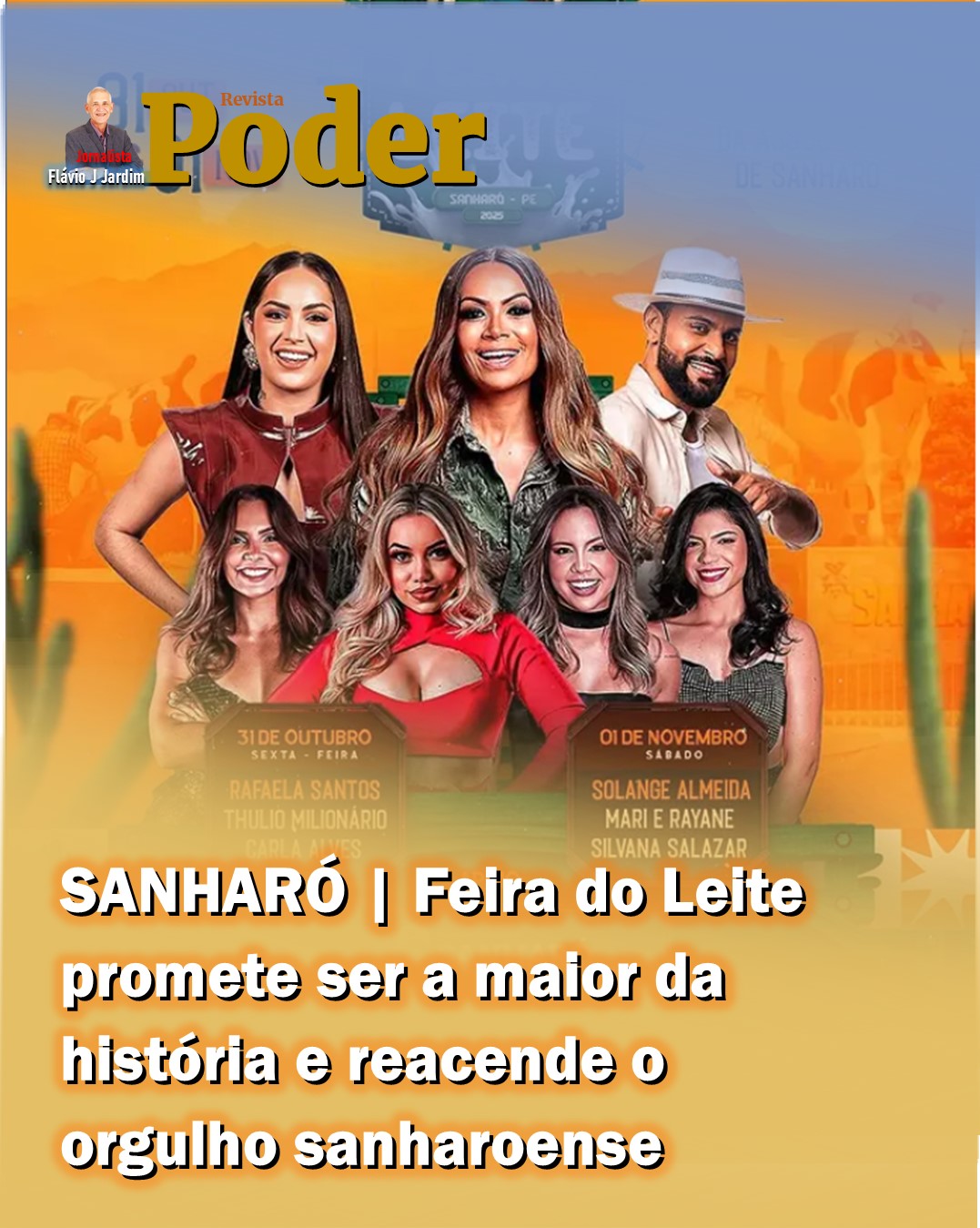 SANHARÓ | Feira do Leite promete ser a maior da história e reacende o orgulho sanharoense