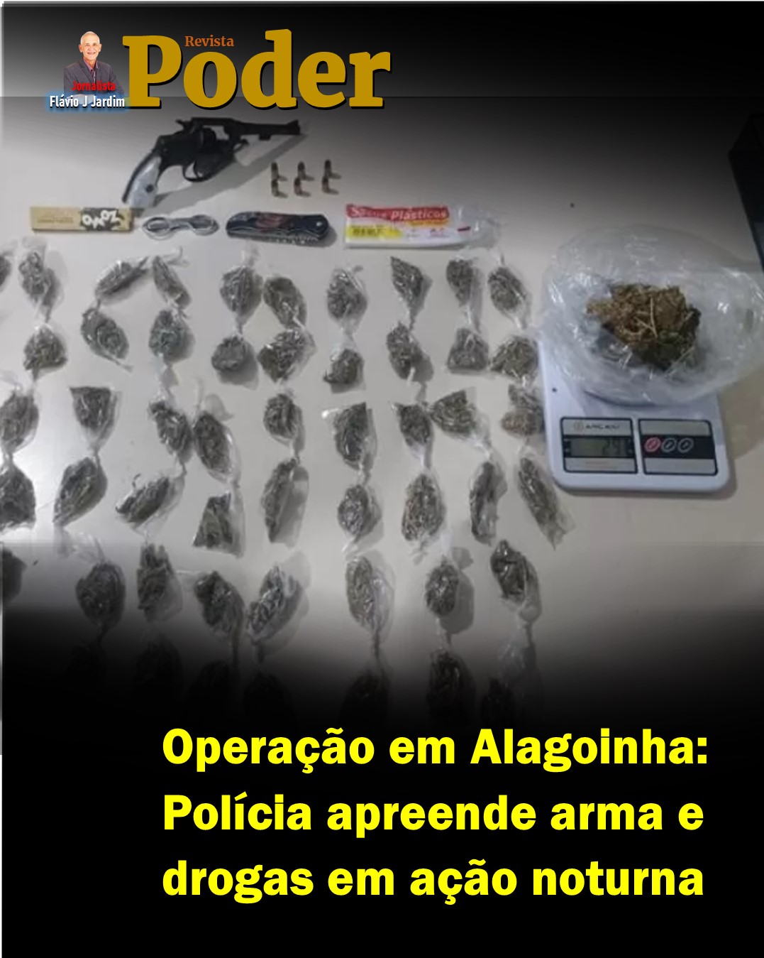🚔 Operação em Alagoinha: Polícia apreende arma e drogas em ação noturna