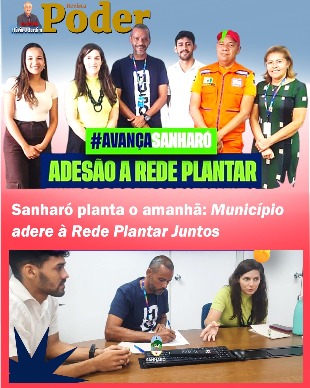 Sanharó planta o amanhã: Município adere à Rede Plantar Juntos e fortalece compromisso ambiental
