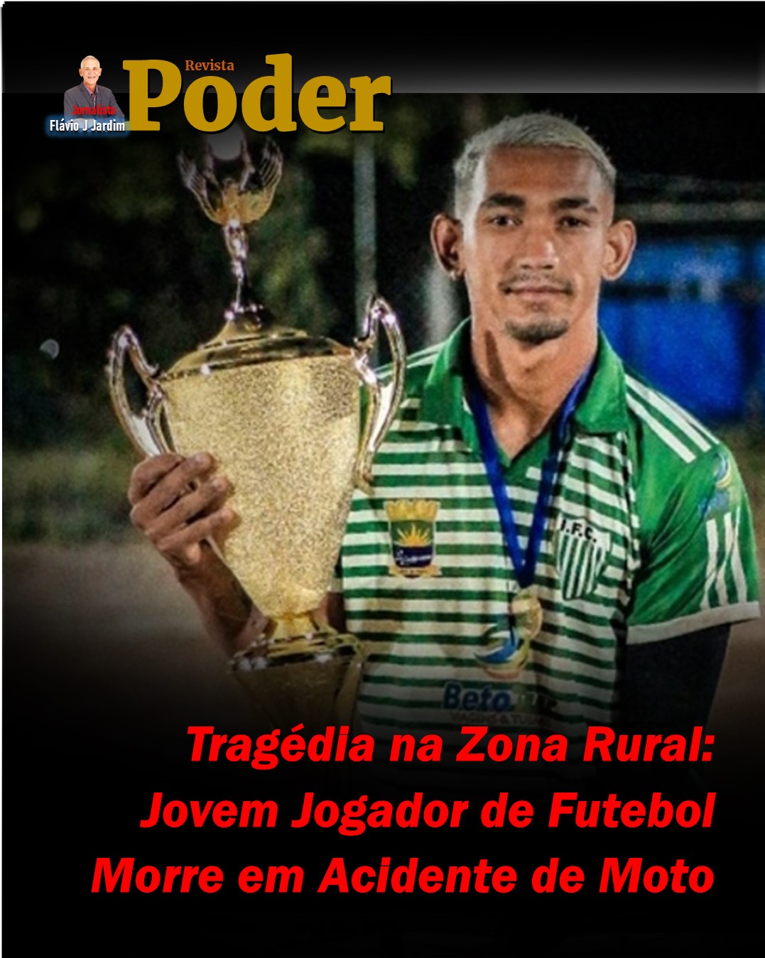 Tragédia na Zona Rural: Jovem Jogador de Futebol Morre em Acidente de Moto