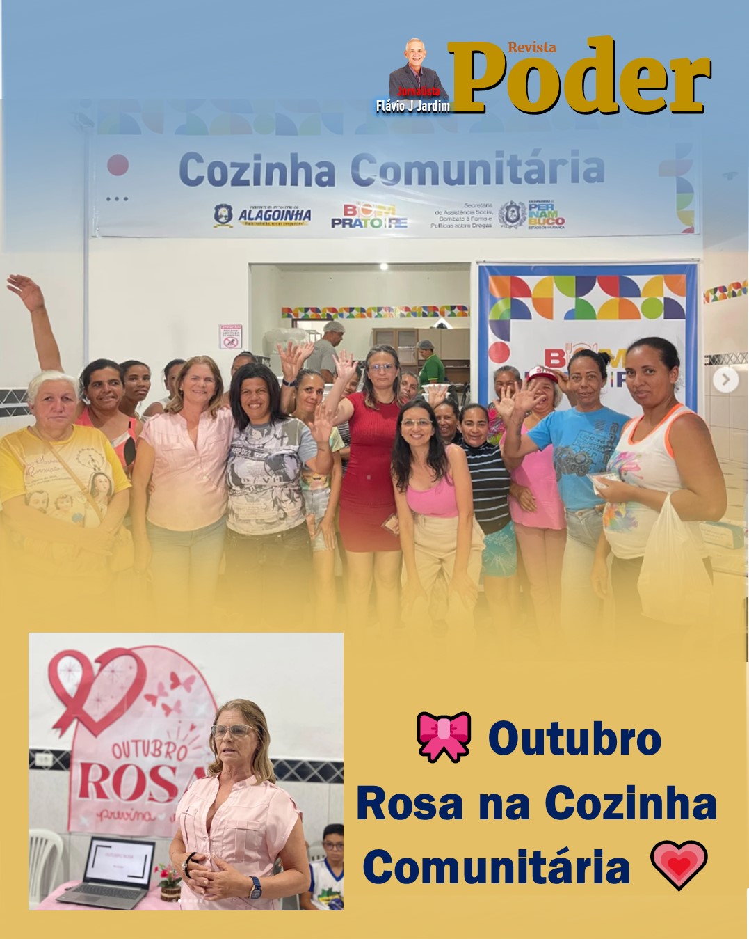 🎀 OUTUBRO ROSA NA COZINHA COMUNITÁRIA 💗