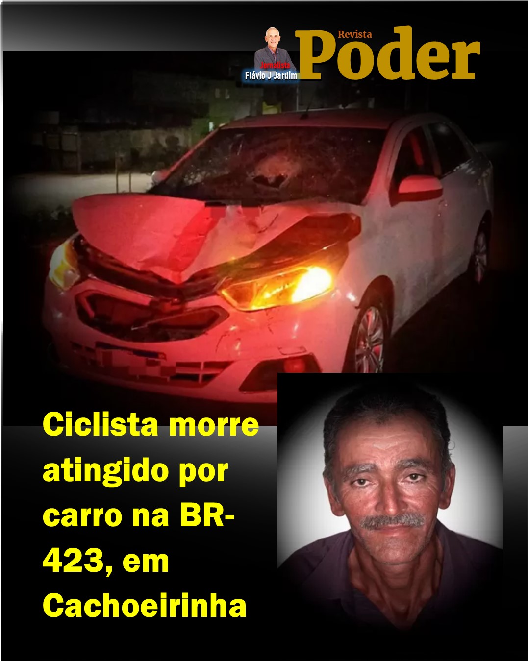 Ciclista morre atingido por carro na BR-423, em Cachoeirinha