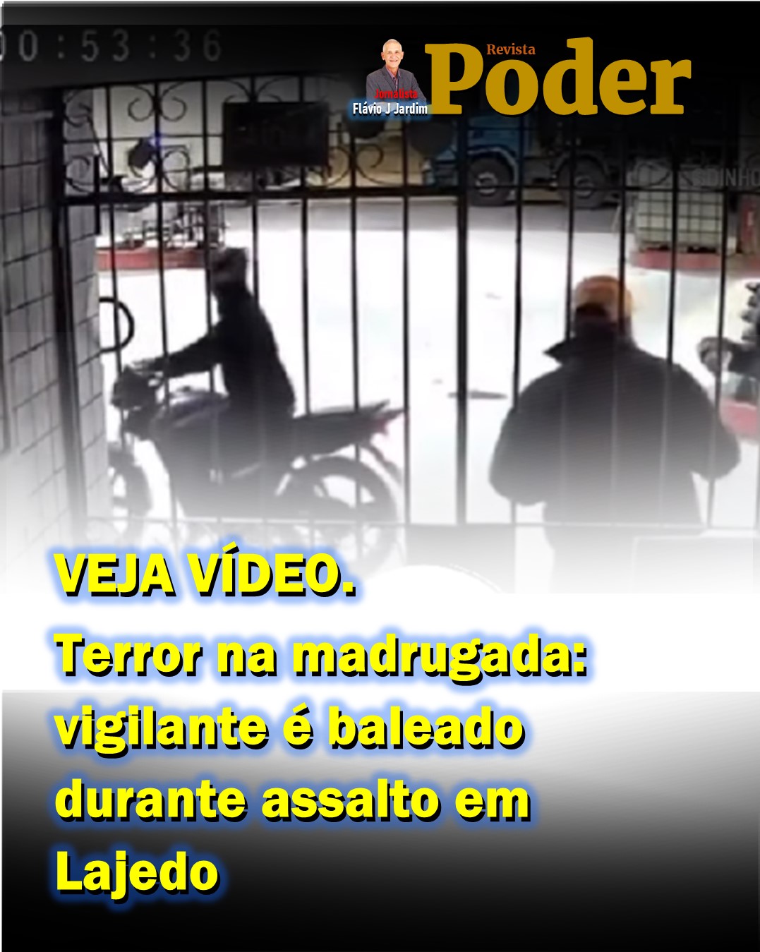 VEJA VÍDEO. Terror na madrugada: vigilante é baleado durante assalto em Lajedo