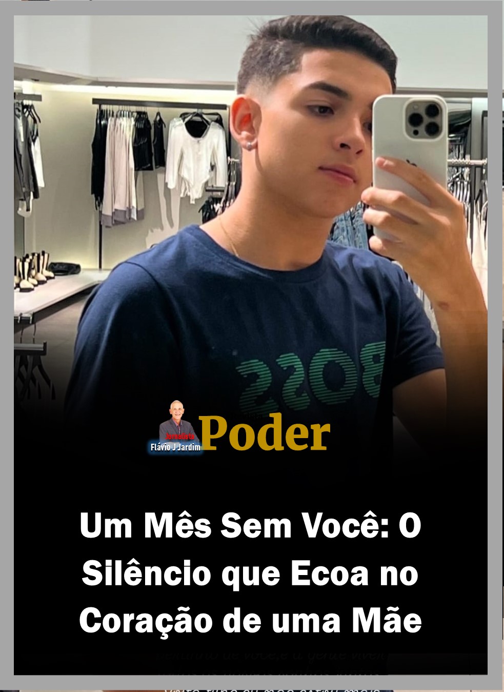 Um Mês Sem Você: O Silêncio que Ecoa no Coração de uma Mãe