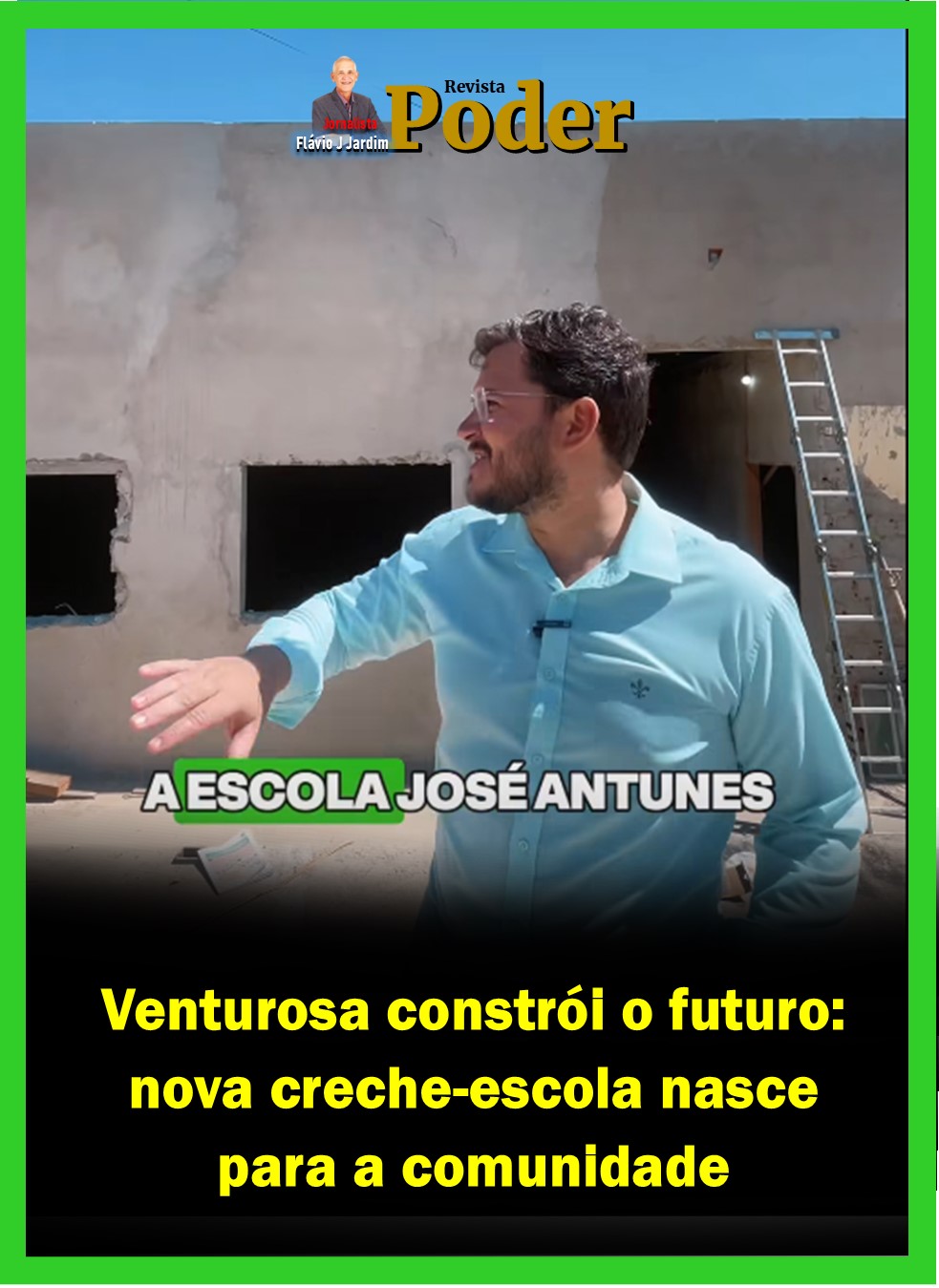 🏫 Venturosa constrói o futuro: nova creche-escola nasce para a comunidade