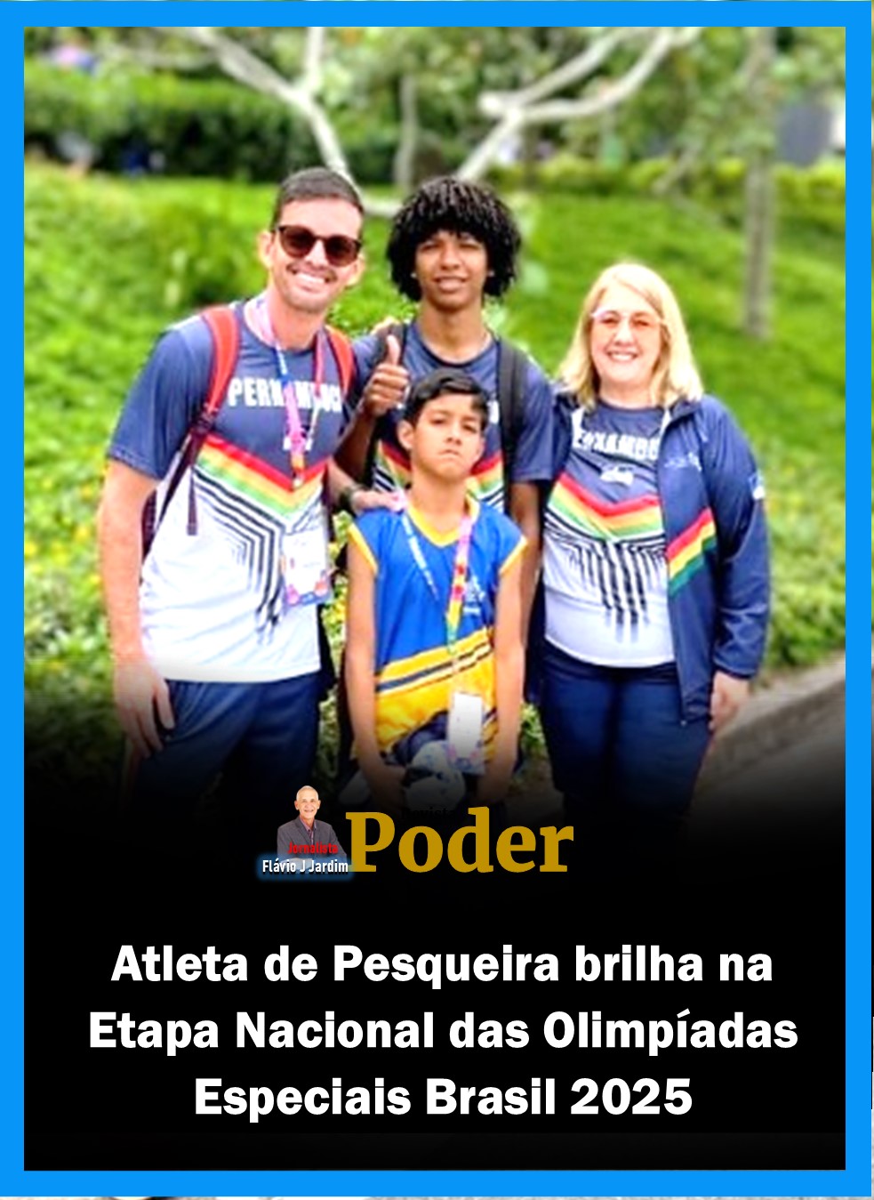 Atleta de Pesqueira brilha na Etapa Nacional das Olimpíadas Especiais Brasil 2025