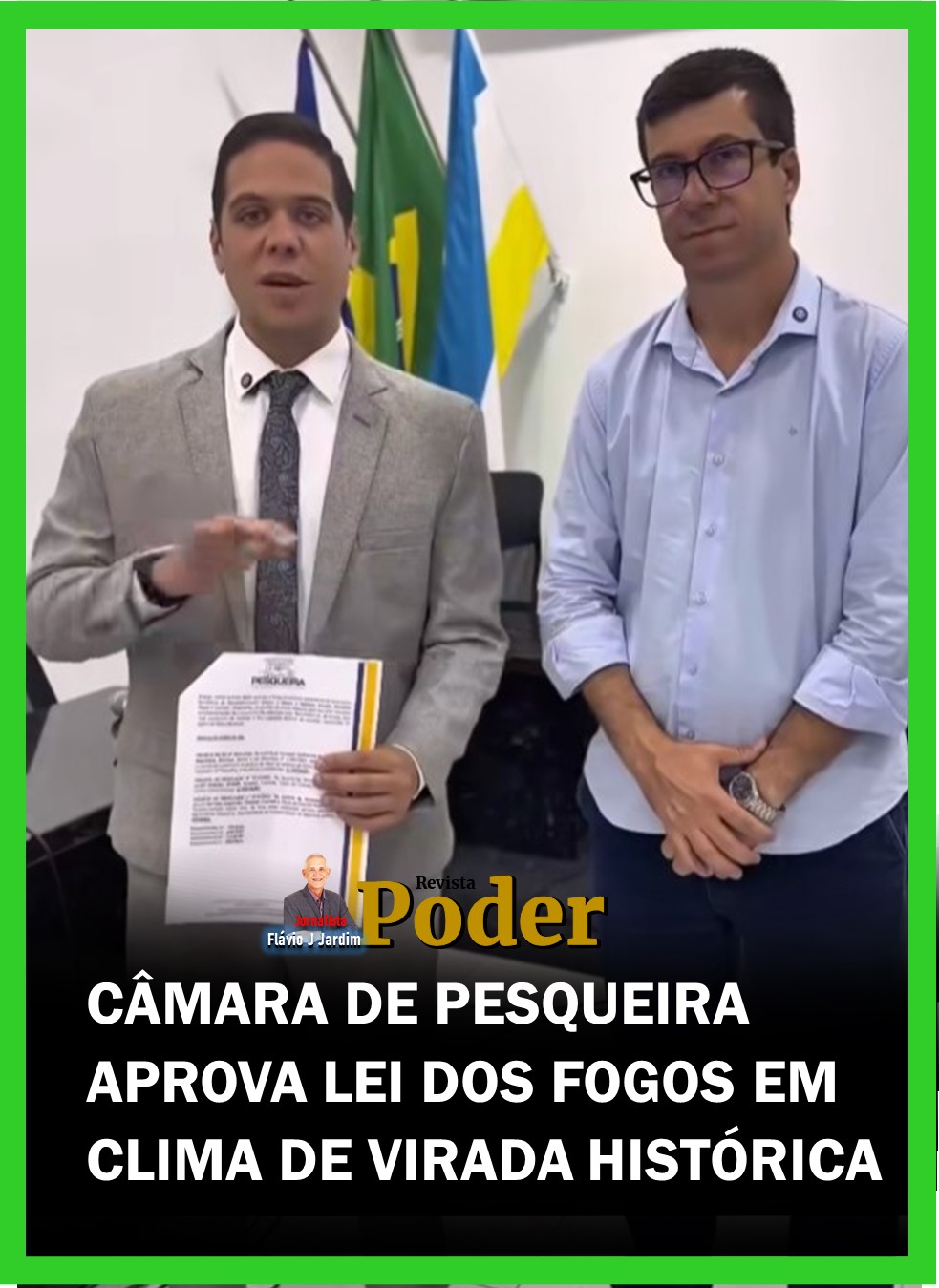 CÂMARA DE PESQUEIRA APROVA LEI DOS FOGOS EM CLIMA DE VIRADA HISTÓRICA