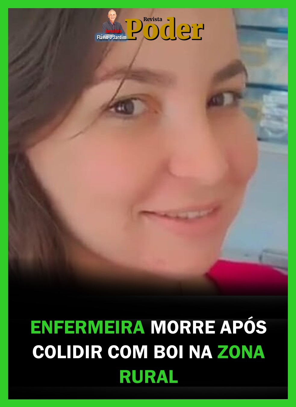 ENFERMEIRA MORRE APÓS COLIDIR COM BOI NA ZONA RURAL
