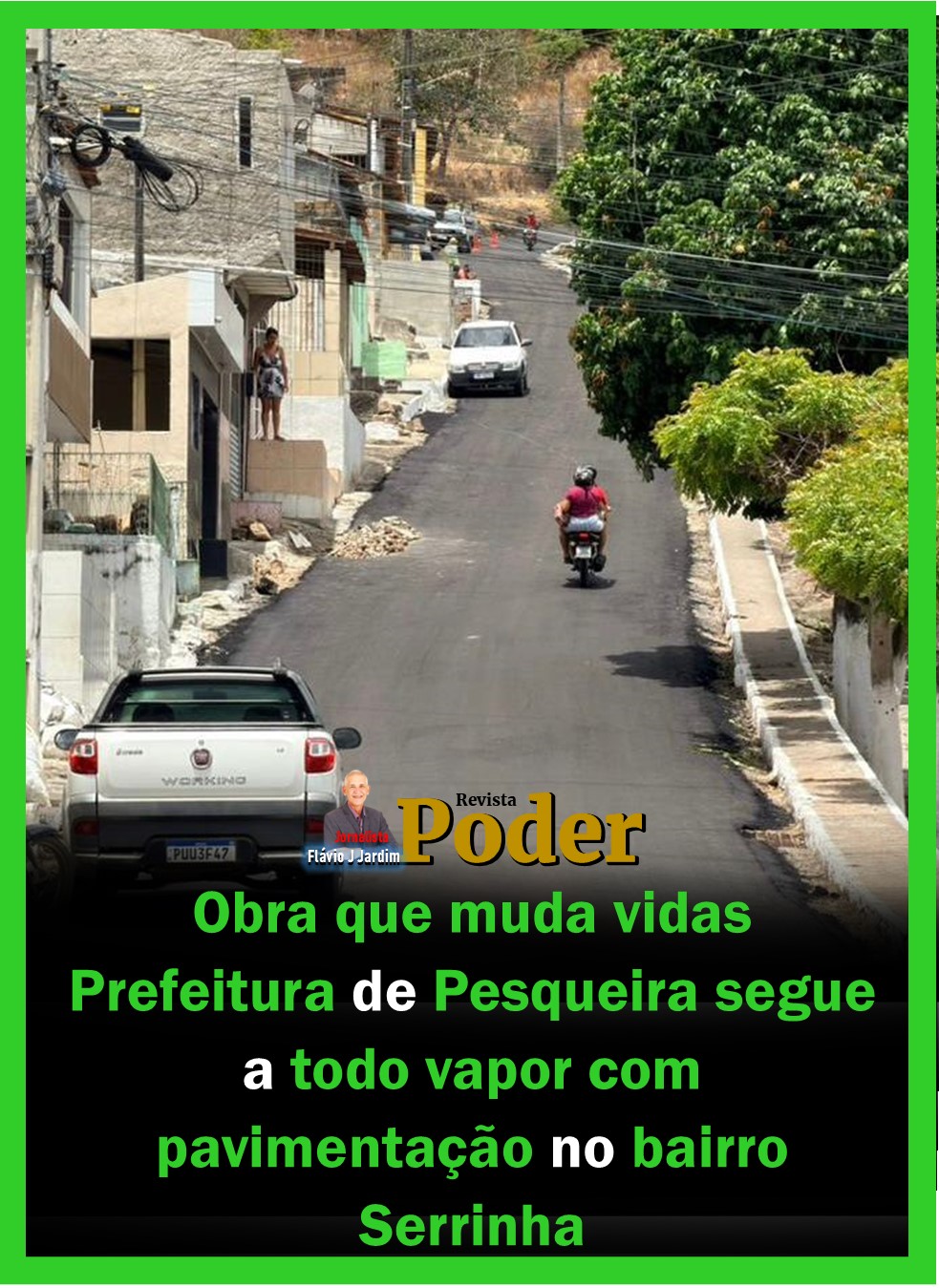 Obra que muda vidas: Prefeitura de Pesqueira segue a todo vapor com pavimentação no bairro Serrinha