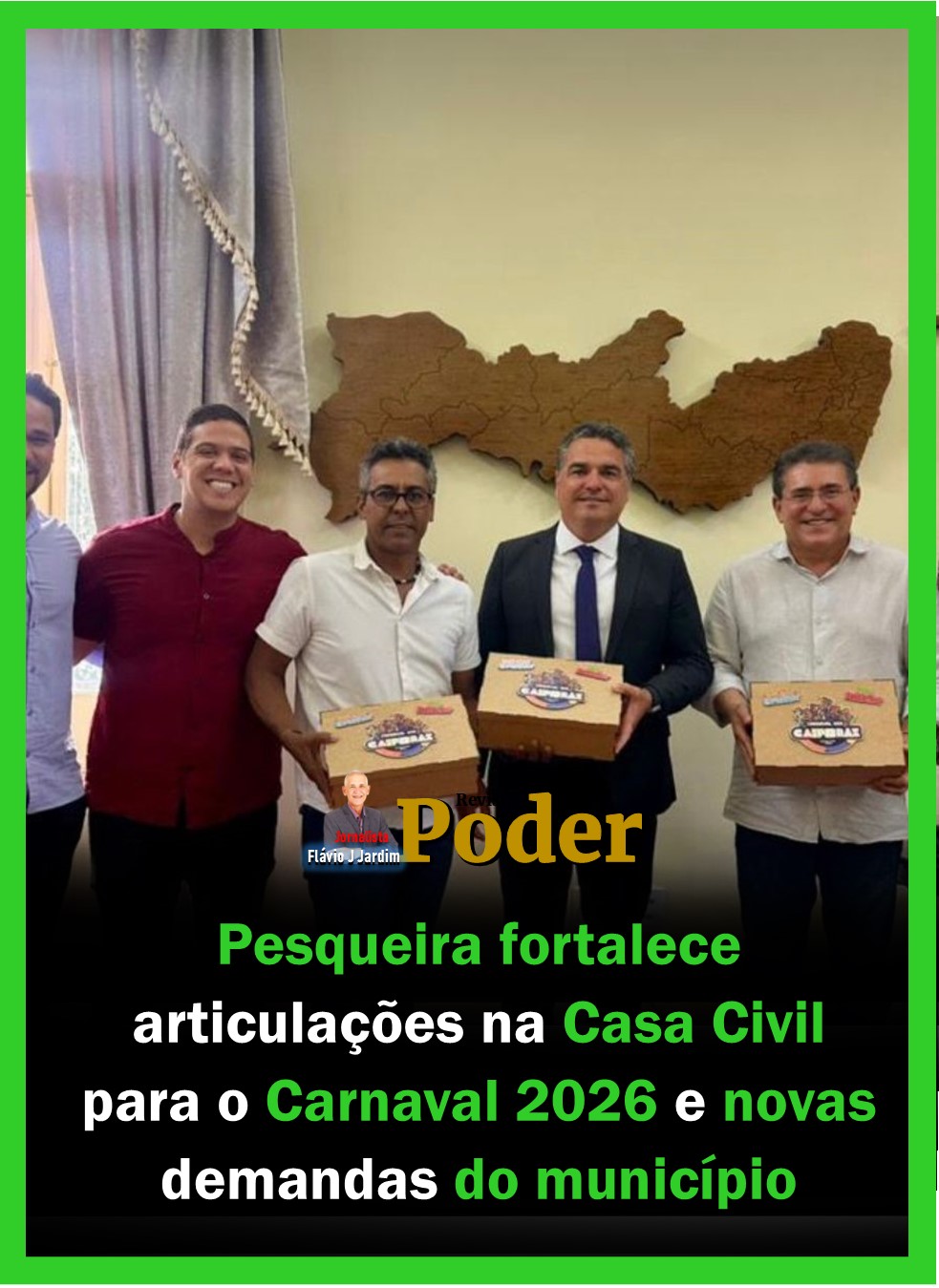 Pesqueira fortalece articulações na Casa Civil para o Carnaval 2026 e novas demandas do município